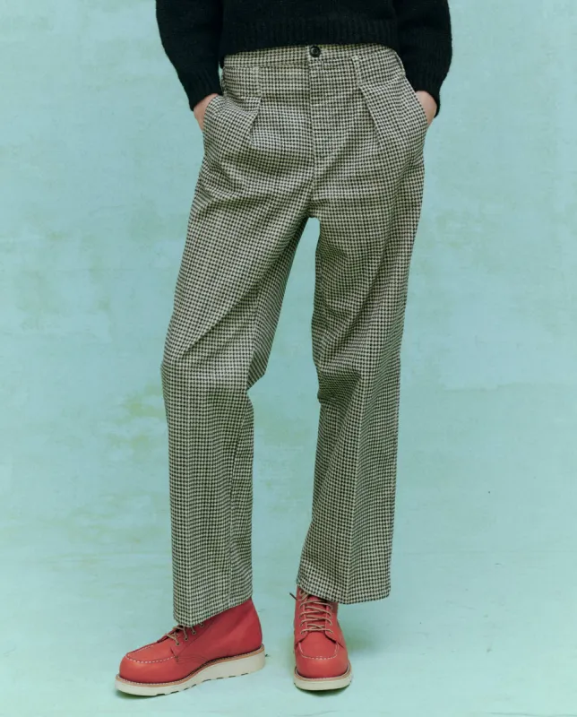 The Parker Trouser. -- Vintage Houndstooth sold by THE GREAT.
