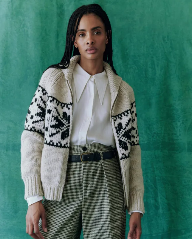 The Woodshed Cardigan. -- Chicory sold by THE GREAT.