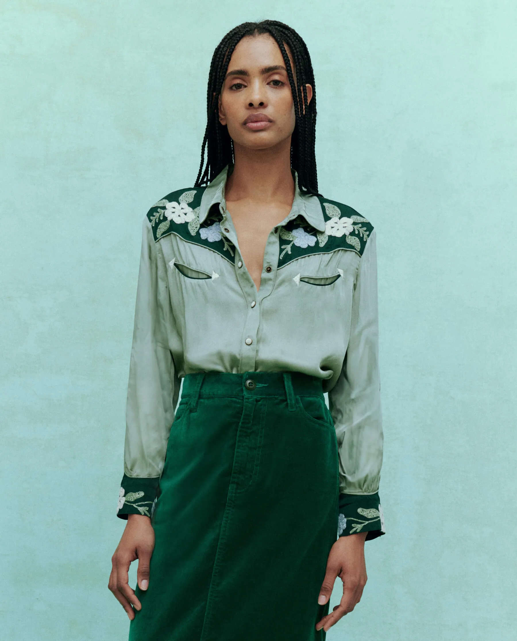The Western Heritage Shirt. -- Dried Sage sold by THE GREAT. product image thumbnail 2