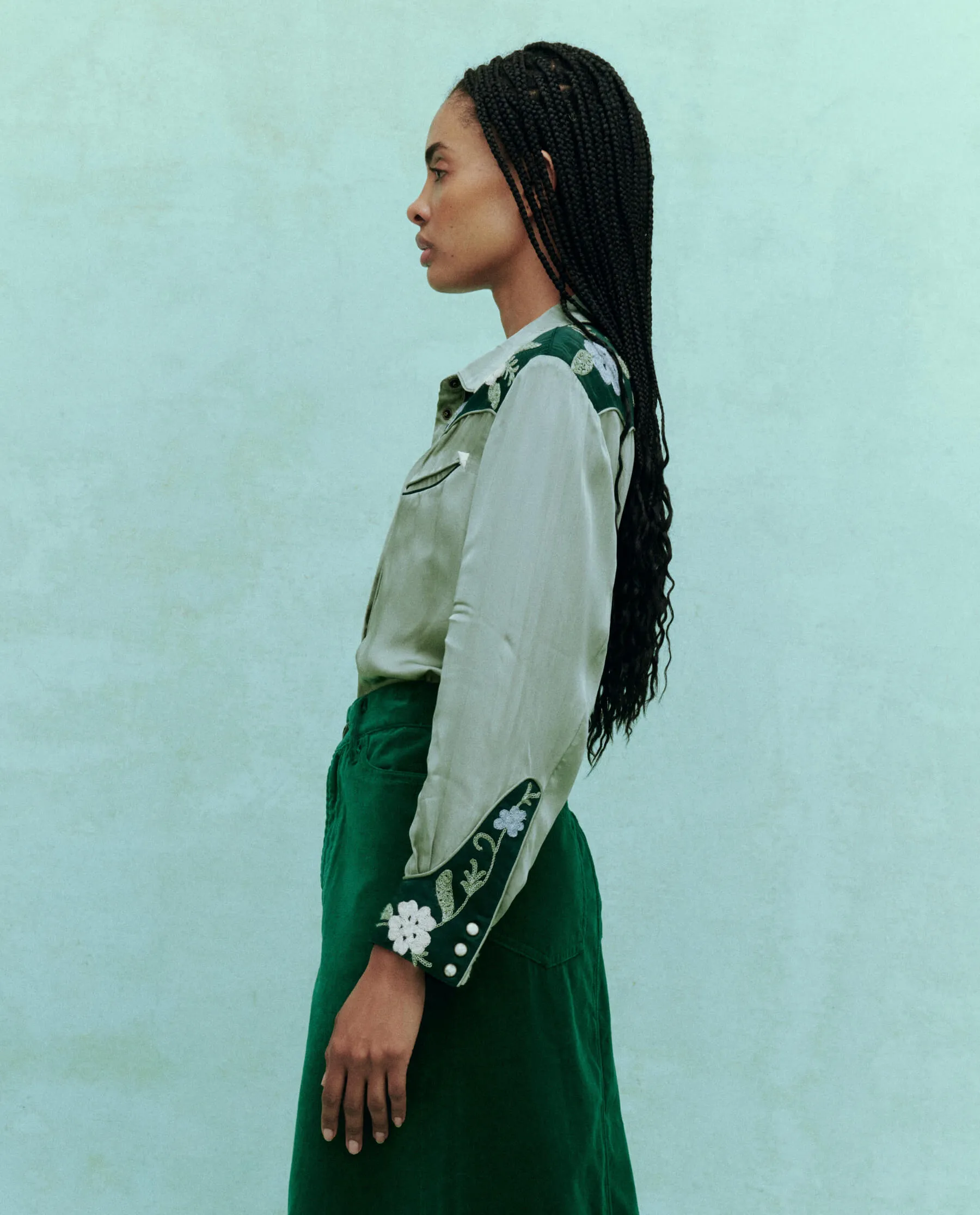 The Western Heritage Shirt. -- Dried Sage sold by THE GREAT. product image thumbnail 4