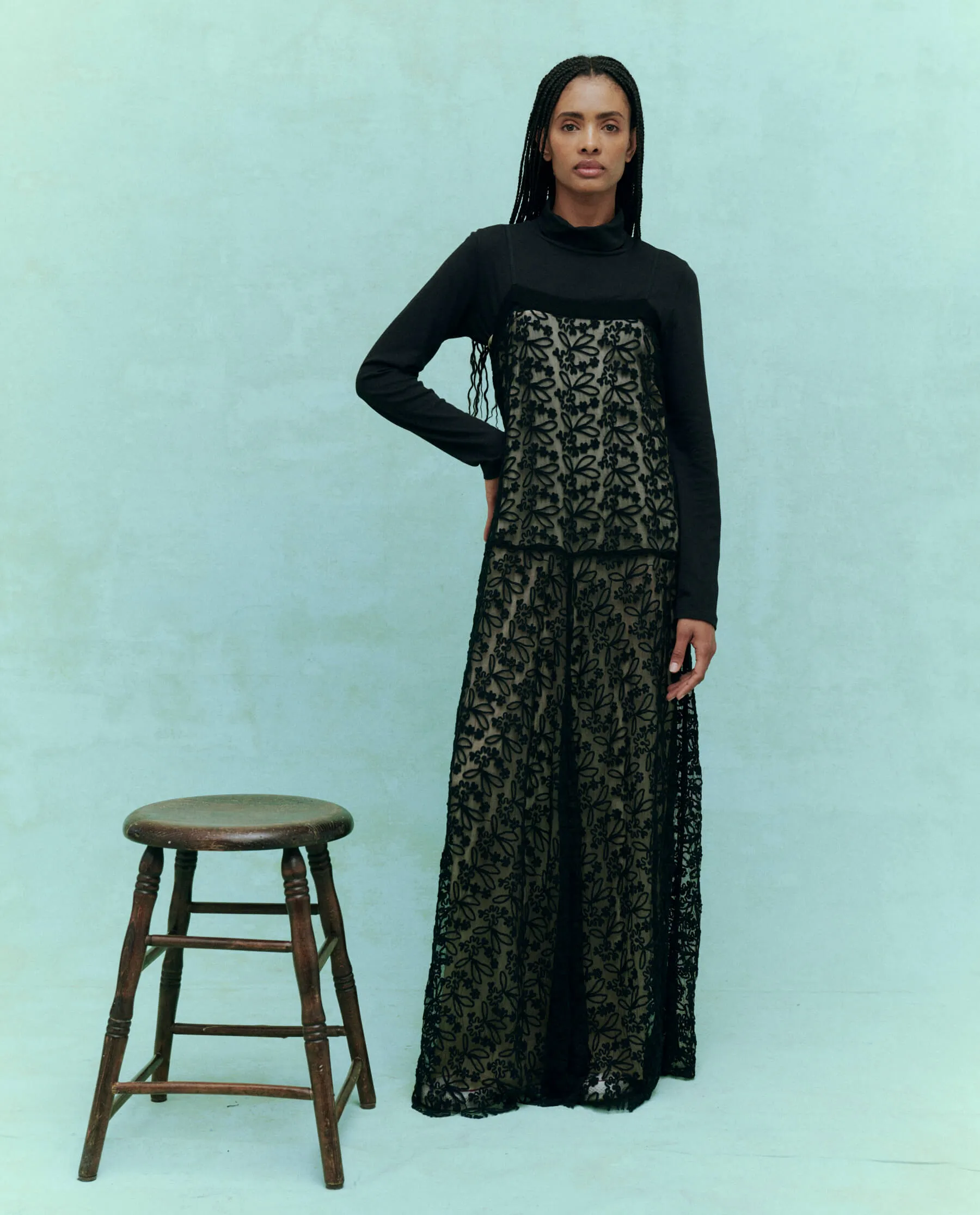 The Grace Dress. -- Black sold by THE GREAT. product image thumbnail 4