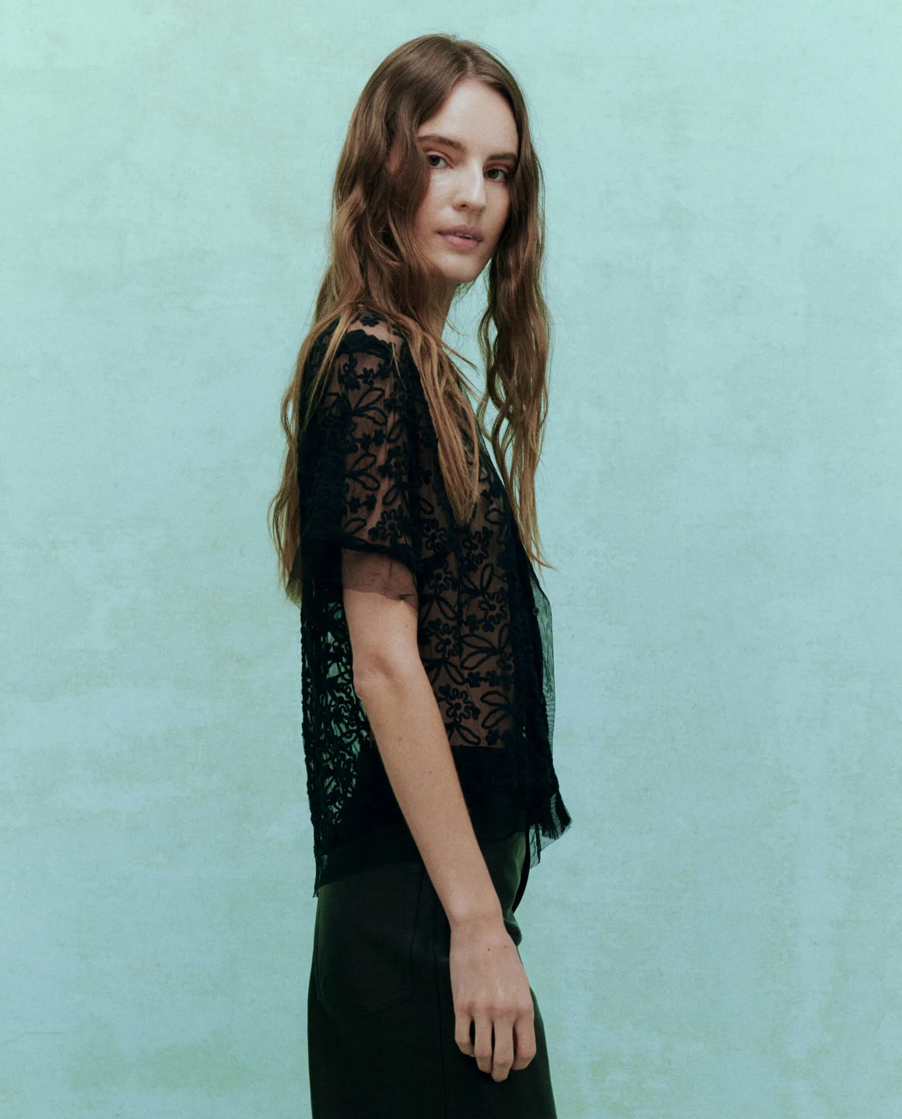 The Cotillion Top. -- Black sold by THE GREAT. product image thumbnail 3
