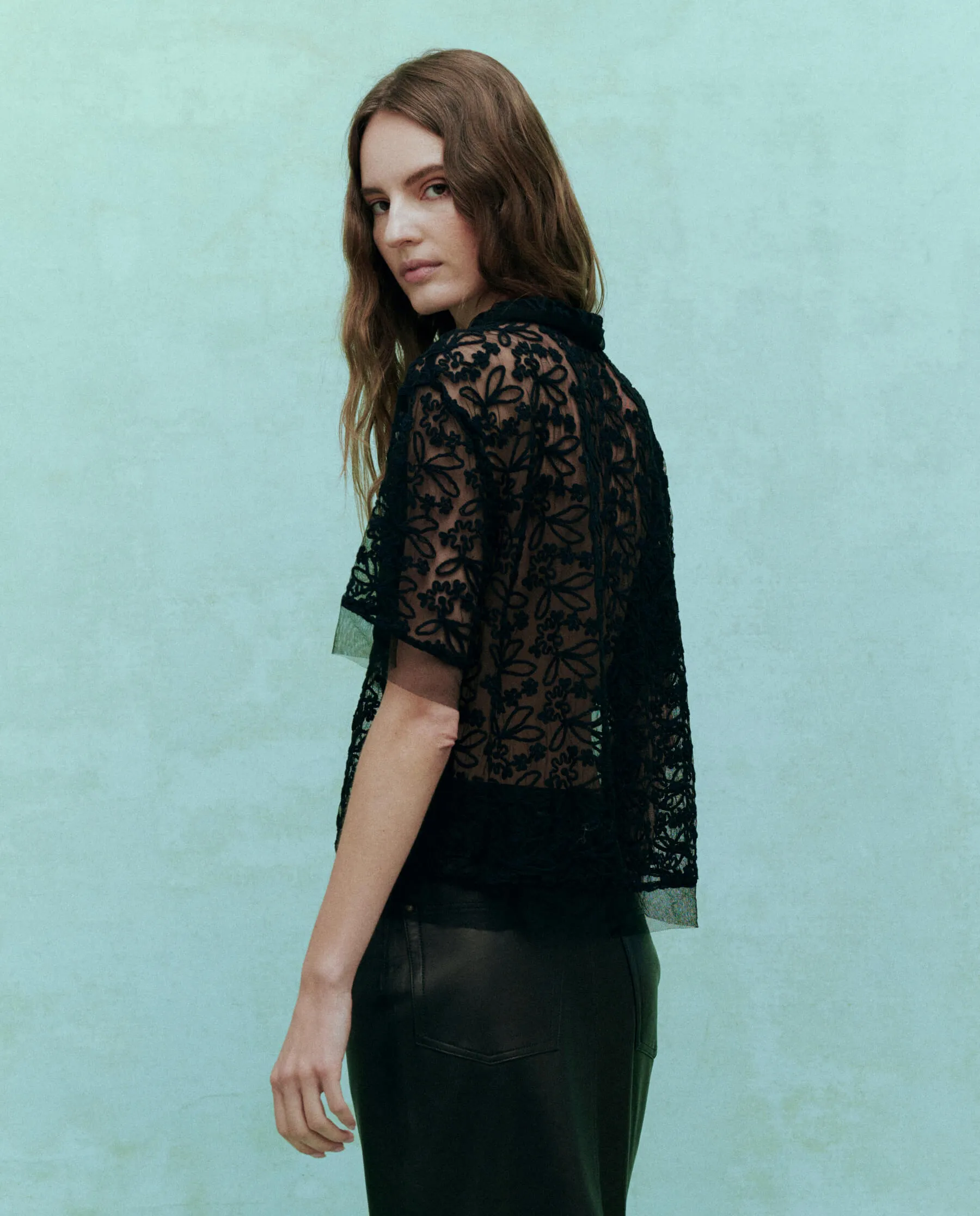 The Cotillion Top. -- Black sold by THE GREAT. product image thumbnail 2