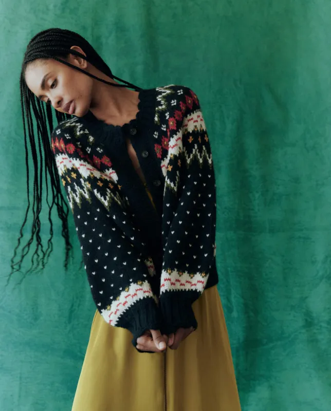 The Ice Rink Cardigan. -- Festive Fair Isle made by THE GREAT.