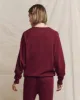 The College Sweatshirt. Solid -- Plum sold by THE GREAT.