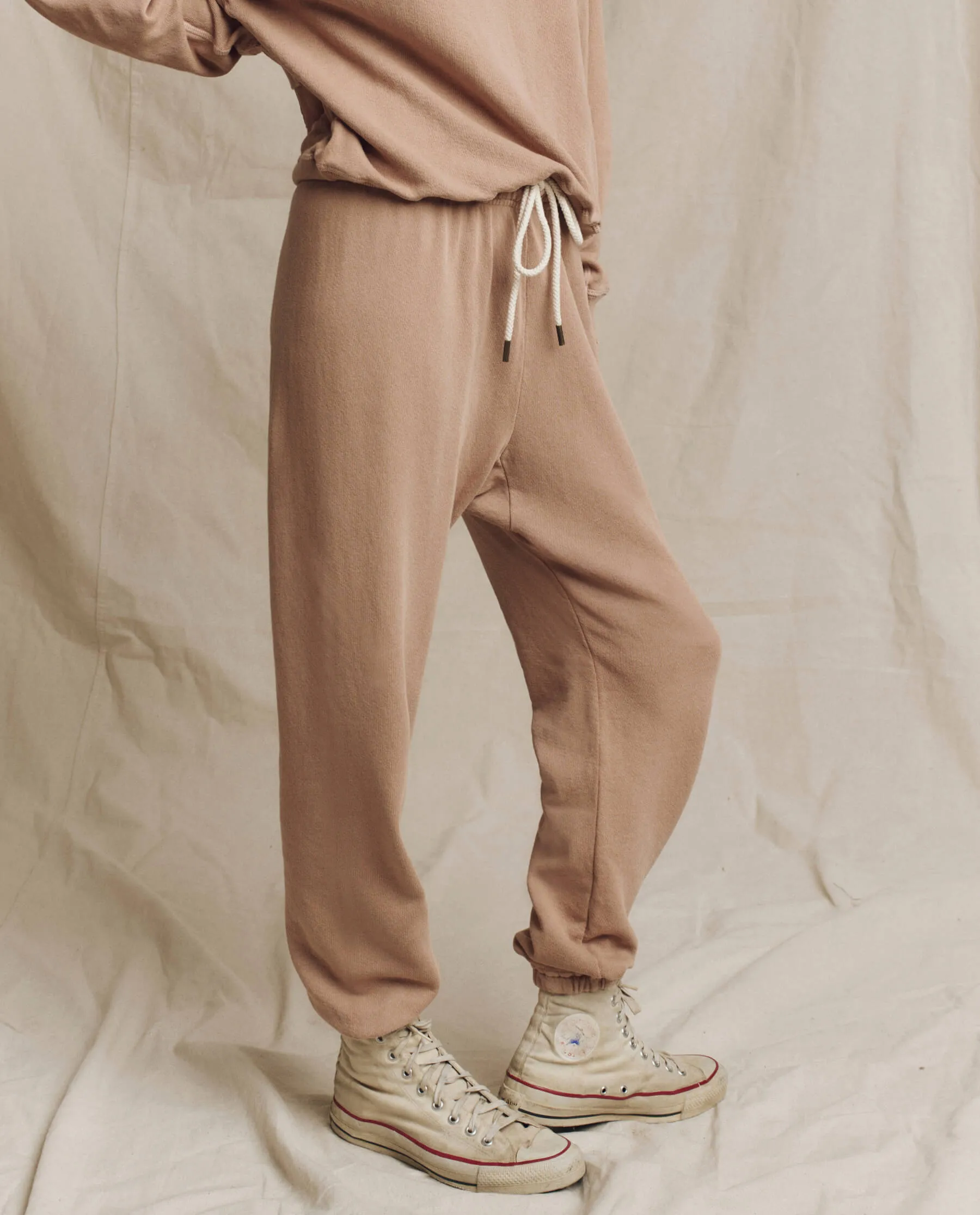The Stadium Sweatpant. Solid -- Biscotti sold by THE GREAT. product image thumbnail 3