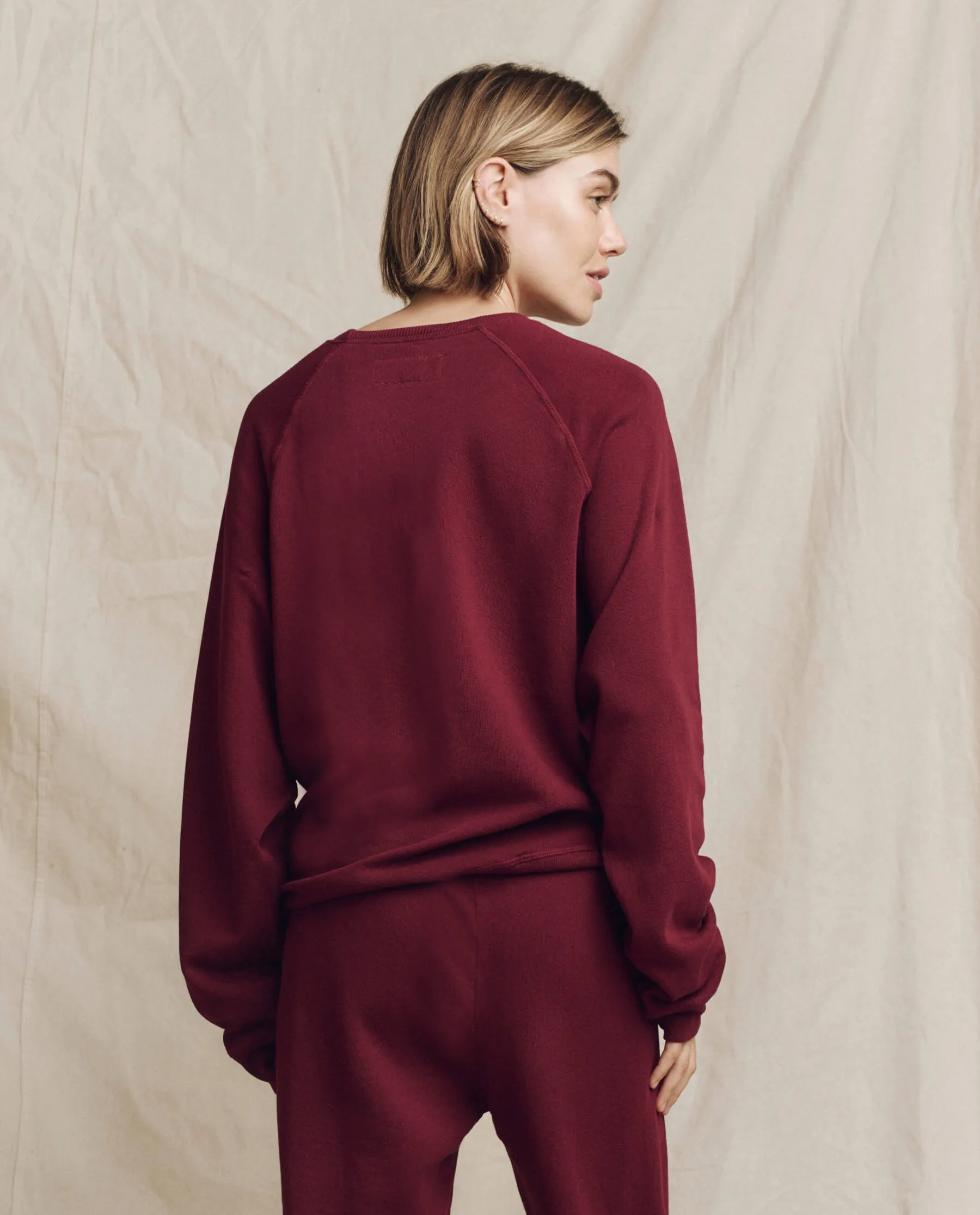 The Slouch Sweatshirt. Solid -- Plum sold by THE GREAT. product image thumbnail 2