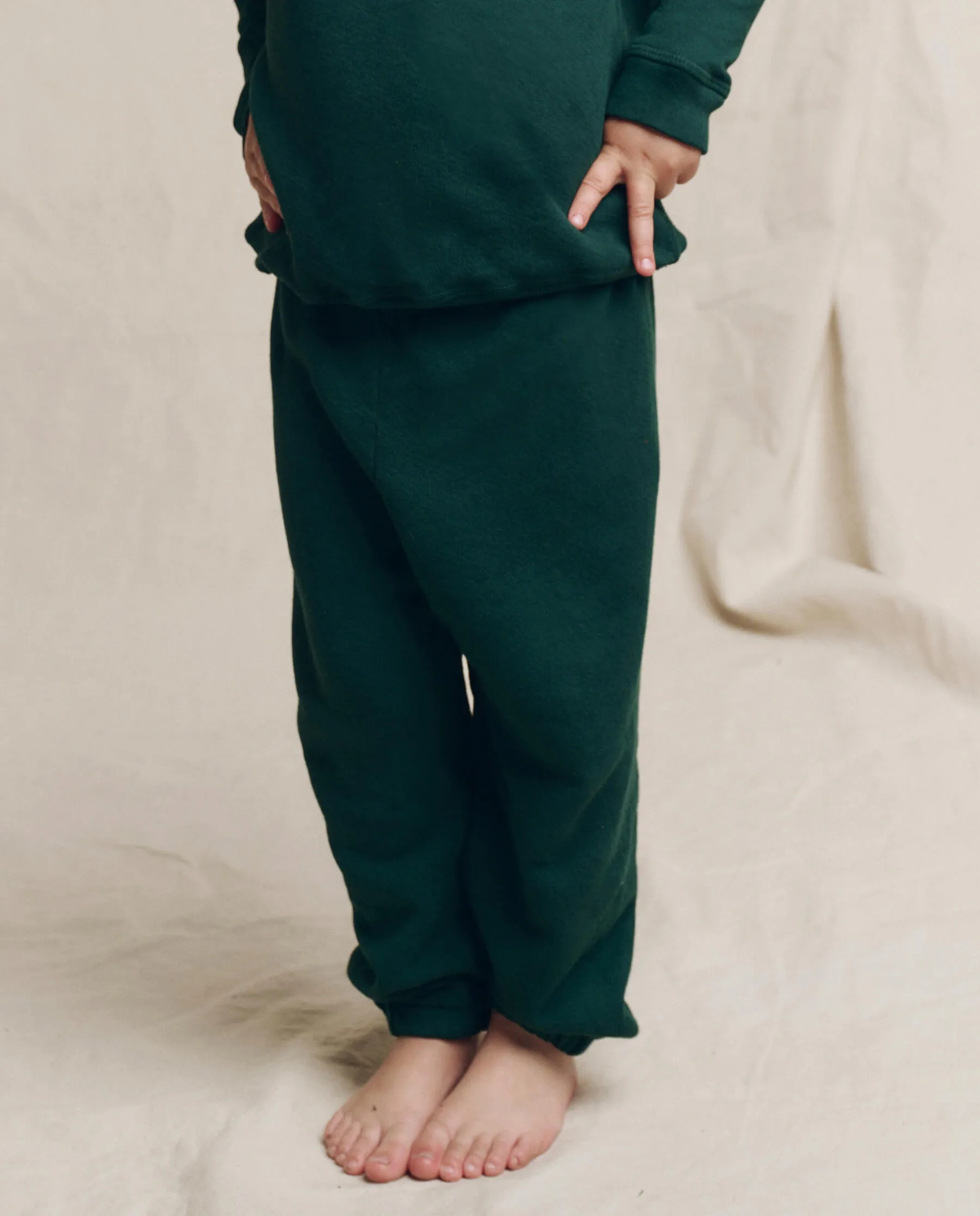 The Little Stadium Sweatpant. Solid -- Pinyon sold by THE GREAT. product image thumbnail 3