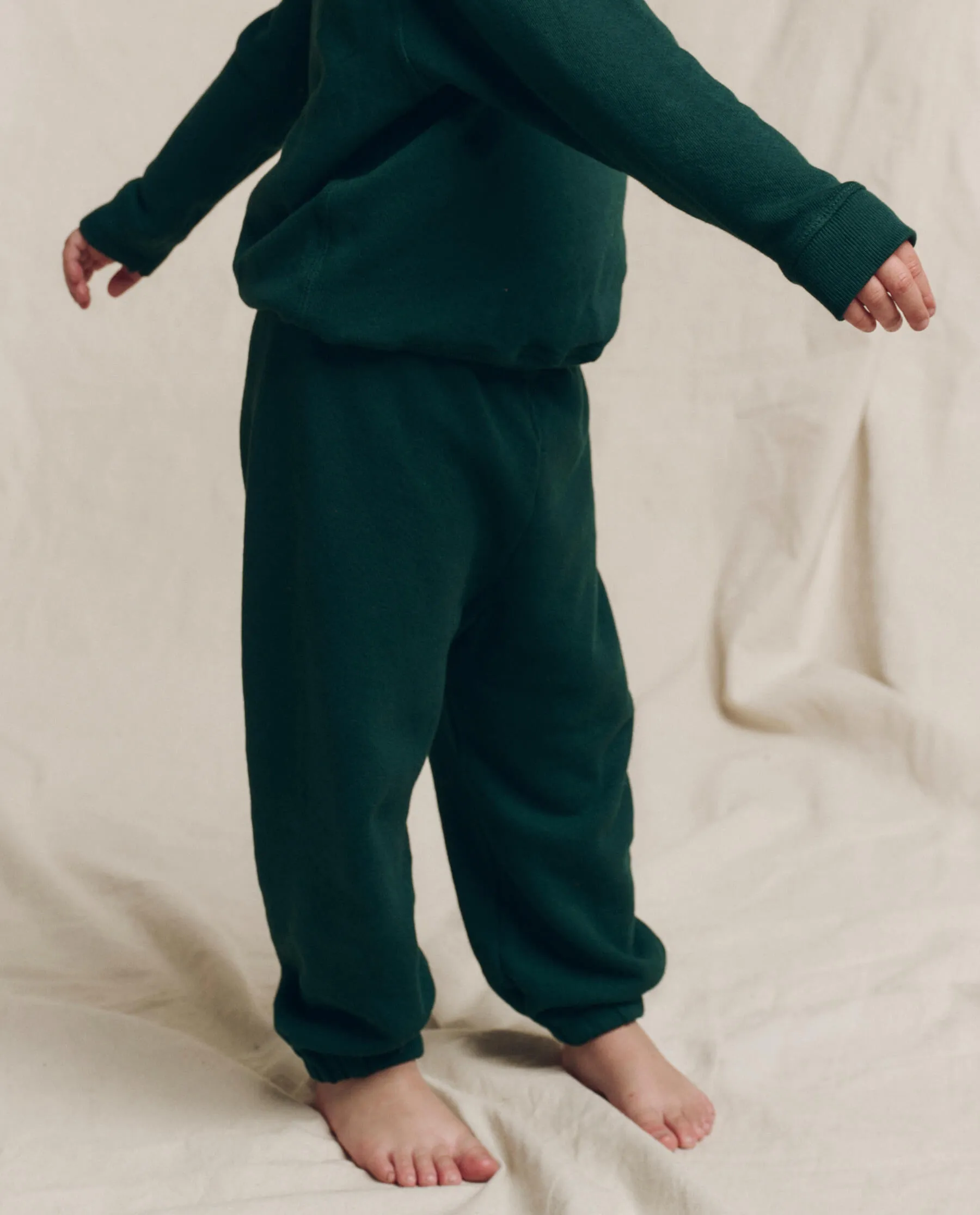 The Little Stadium Sweatpant. Solid -- Pinyon sold by THE GREAT. product image thumbnail 2