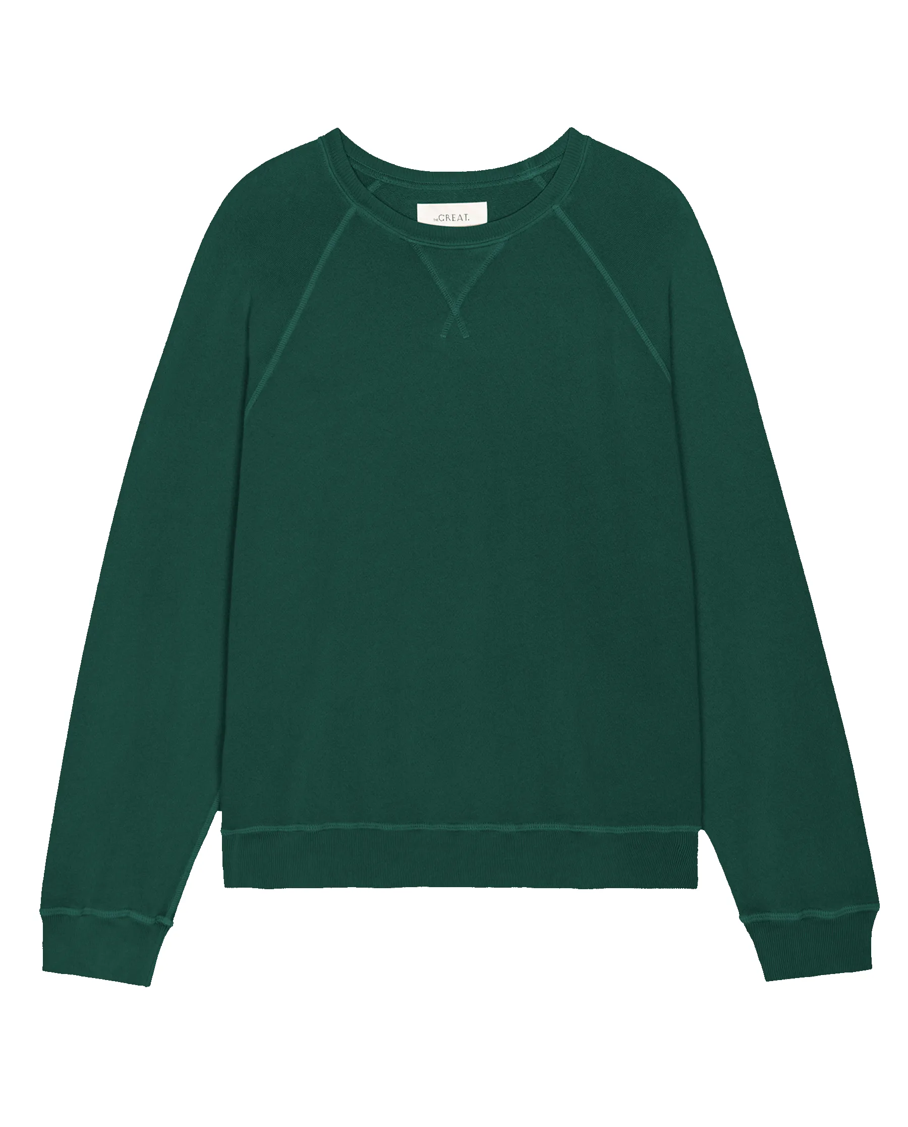 The Slouch Sweatshirt. Solid -- Pinyon sold by THE GREAT. product image thumbnail 5