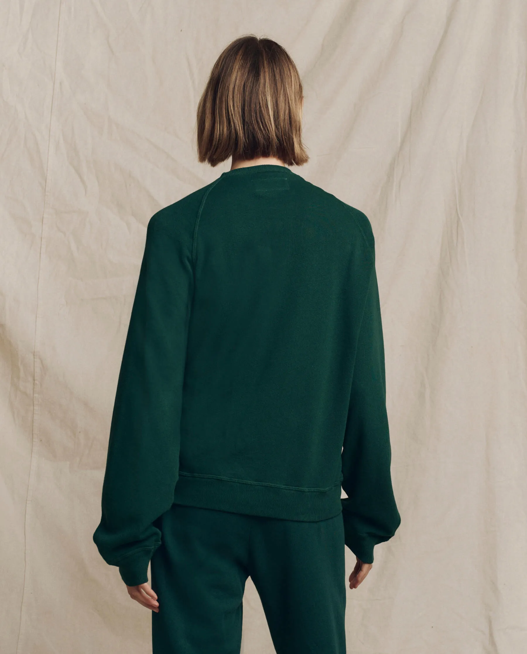 The Slouch Sweatshirt. Solid -- Pinyon sold by THE GREAT. product image thumbnail 2