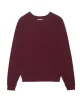 The Men's College Sweatshirt. Solid -- Plum sold by THE GREAT.