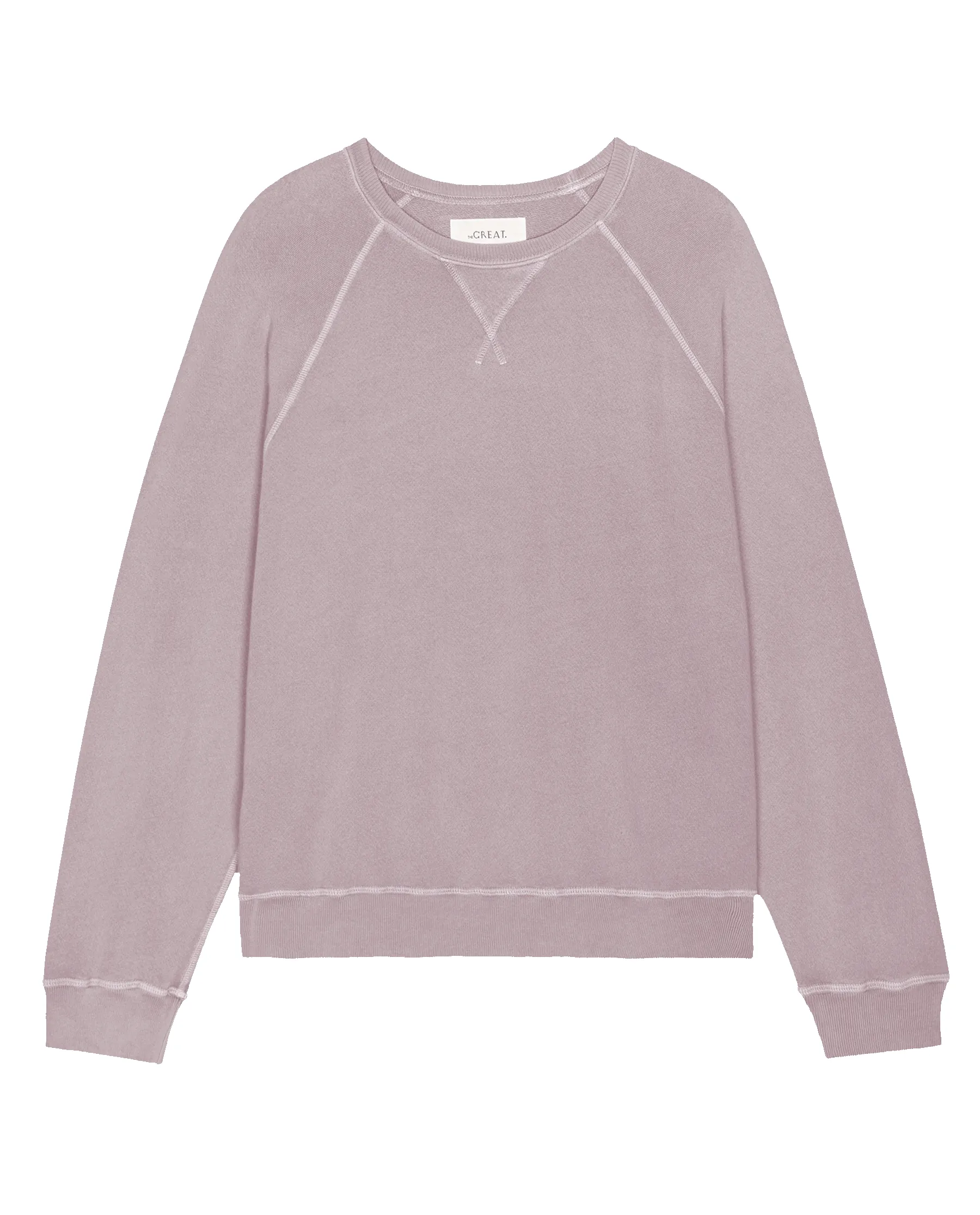 The Slouch Sweatshirt. Solid -- Quartz sold by THE GREAT. product image thumbnail 5