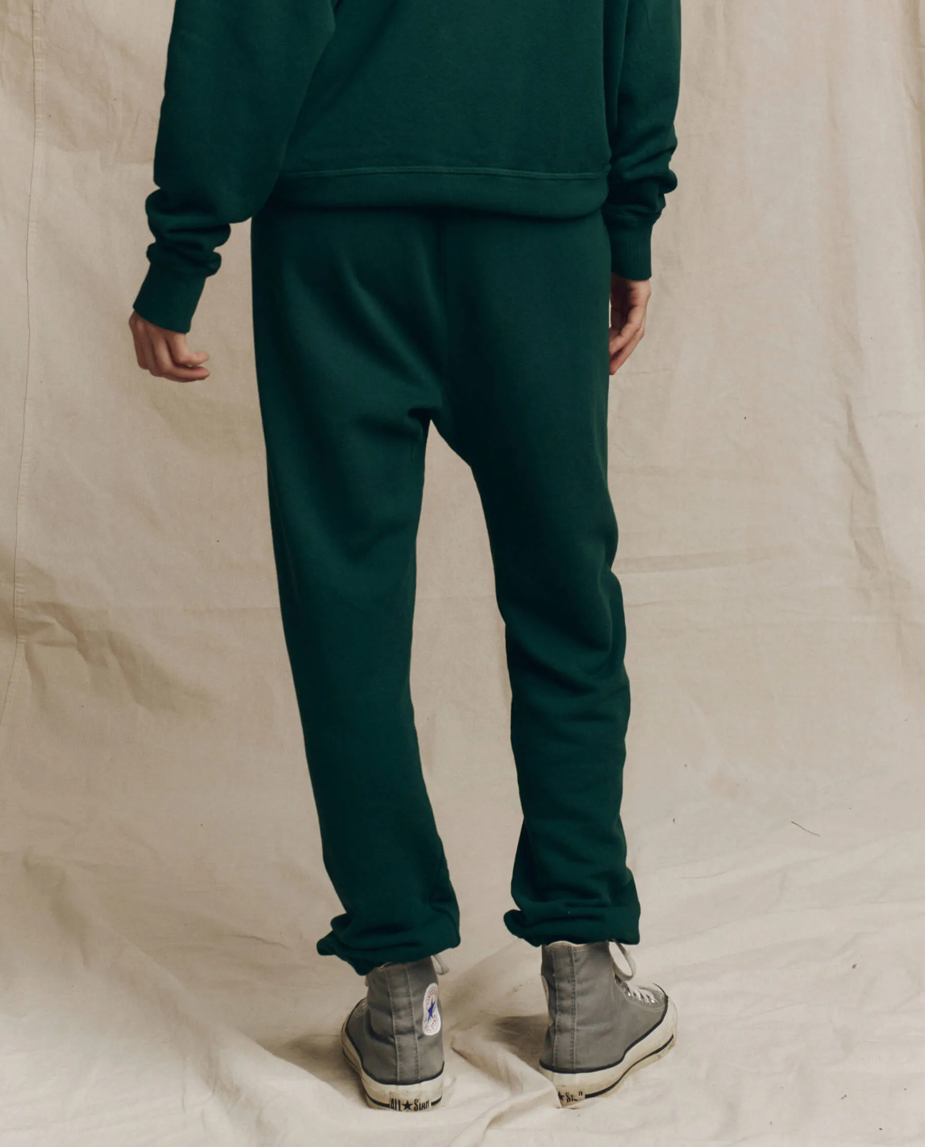The Stadium Sweatpant. Solid -- Pinyon sold by THE GREAT. product image thumbnail 2