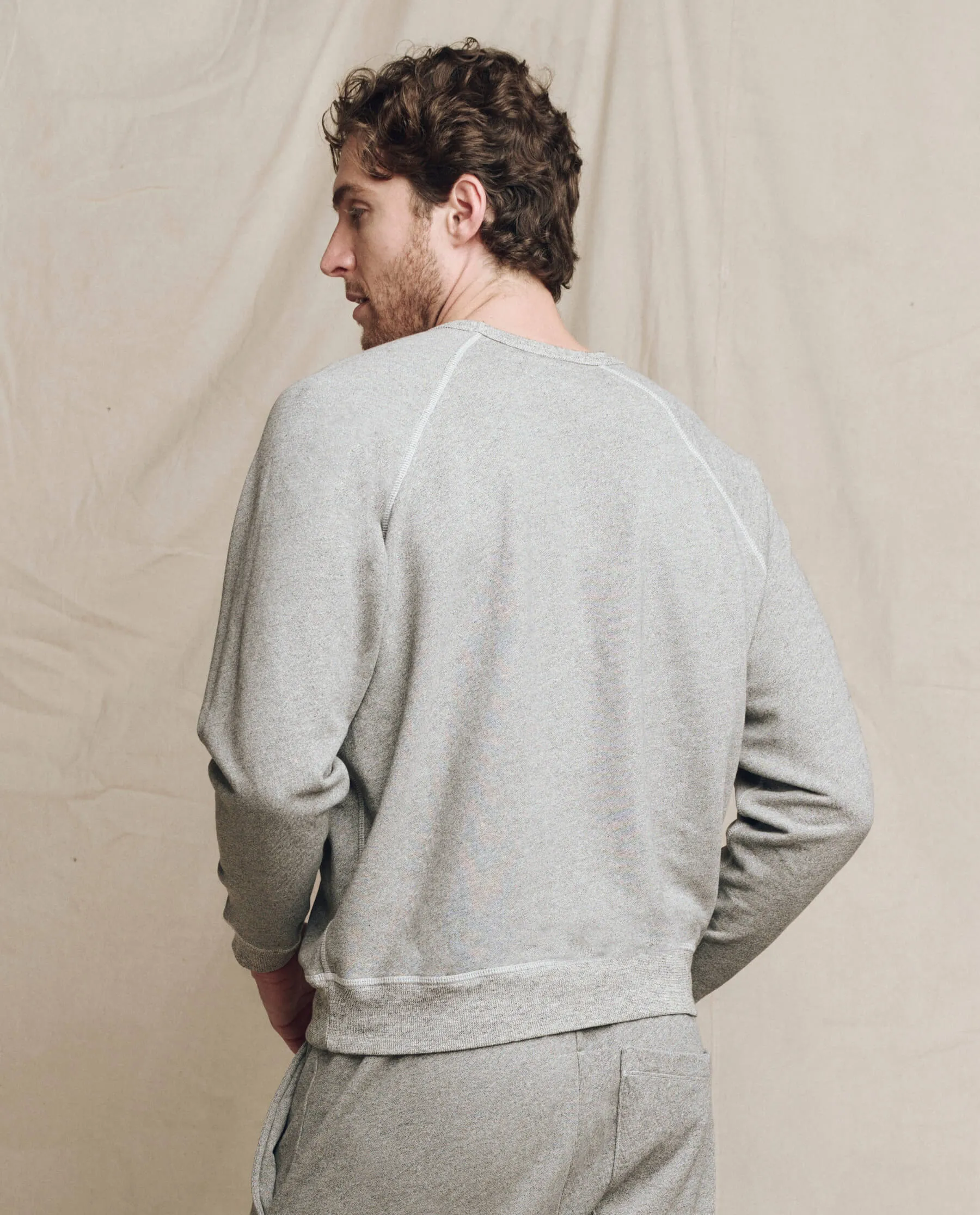 The Men’s College Sweatshirt. Graphic -- Varsity Grey with Hannukah Graphic sold by THE GREAT. product image thumbnail 2