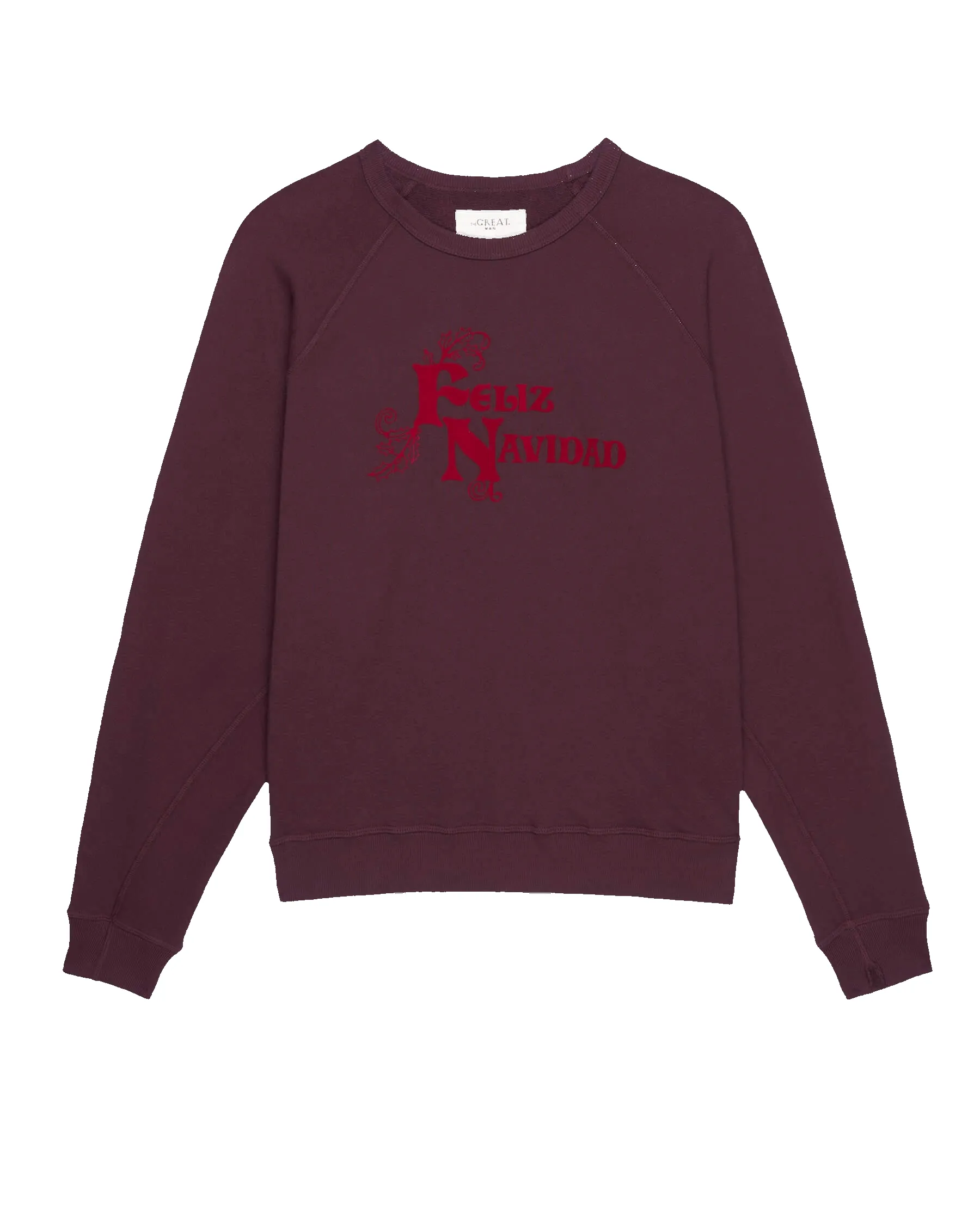 The Men's College Sweatshirt. Graphic -- Mulled Wine with Feliz Navidad Graphic sold by THE GREAT. product image thumbnail 5
