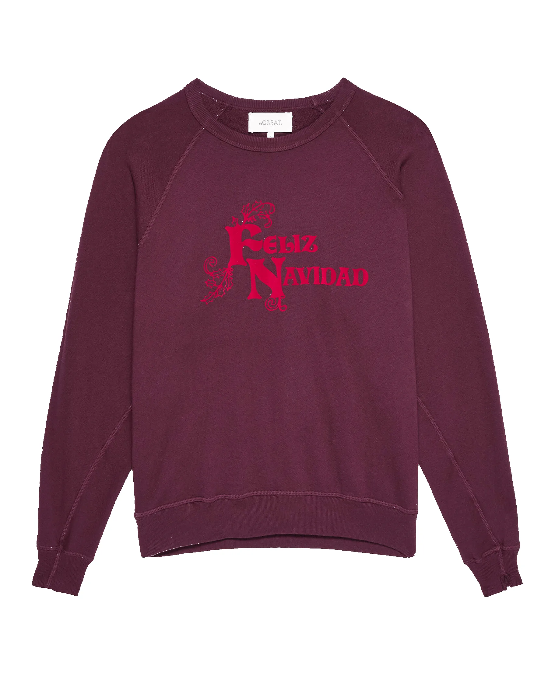 The College Sweatshirt. Graphic -- Mulled Wine with Feliz Navidad Graphic sold by THE GREAT. product image thumbnail 5