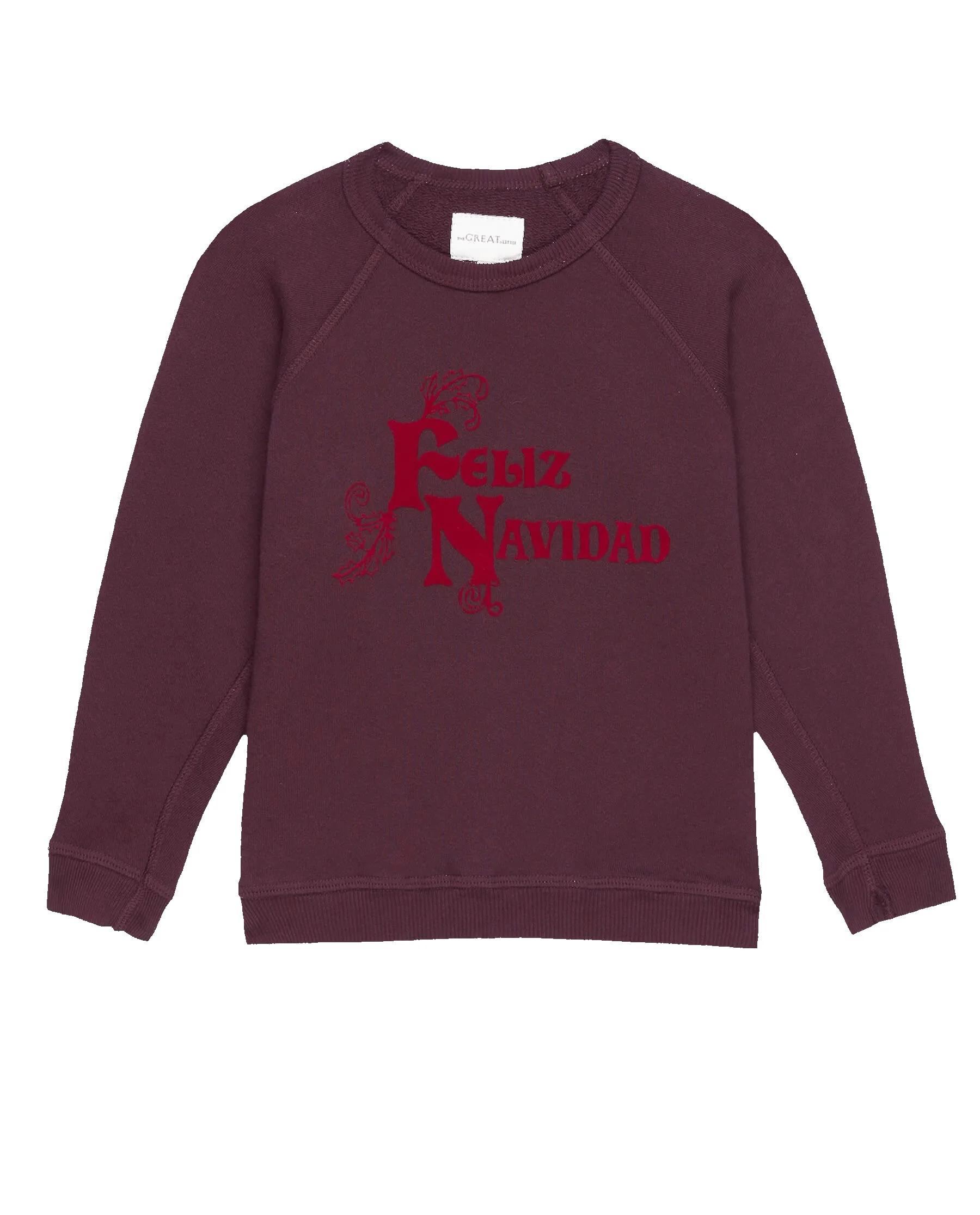The Little College Sweatshirt. Graphic -- Mulled Wine with Feliz Navidad Graphic sold by THE GREAT. product image thumbnail 5