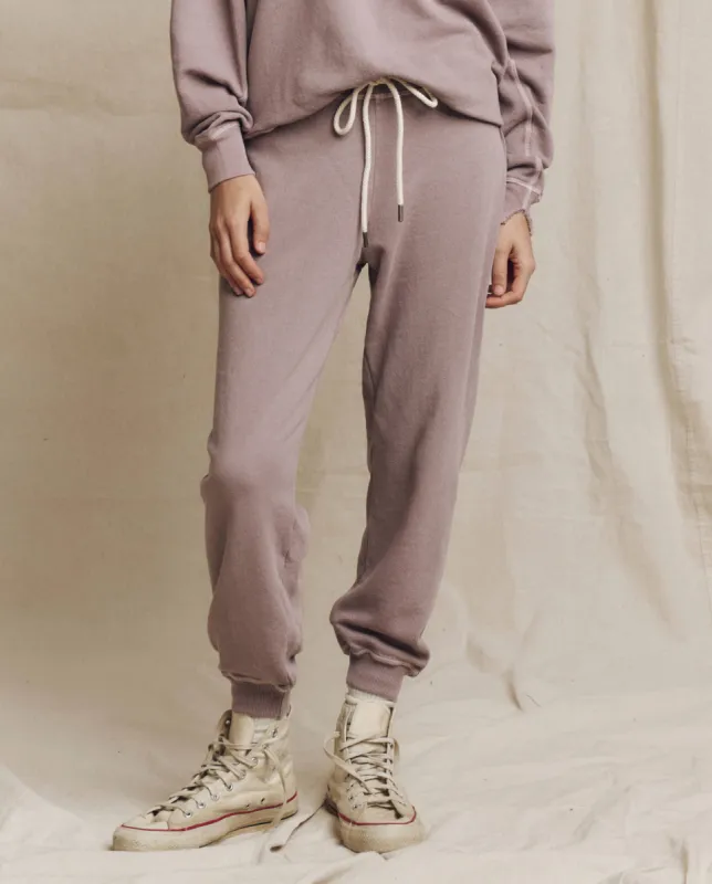 The Cropped Sweatpant. Solid -- Quartz made by THE GREAT.