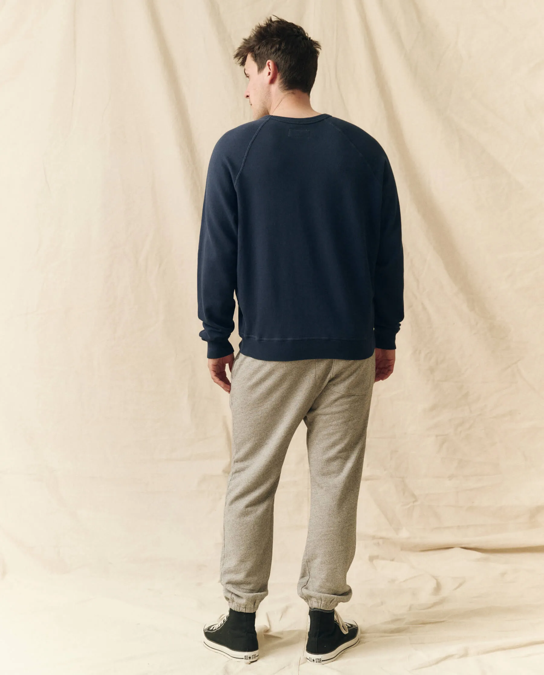 The Men's College Sweatshirt. -- True Navy sold by THE GREAT. product image thumbnail 2