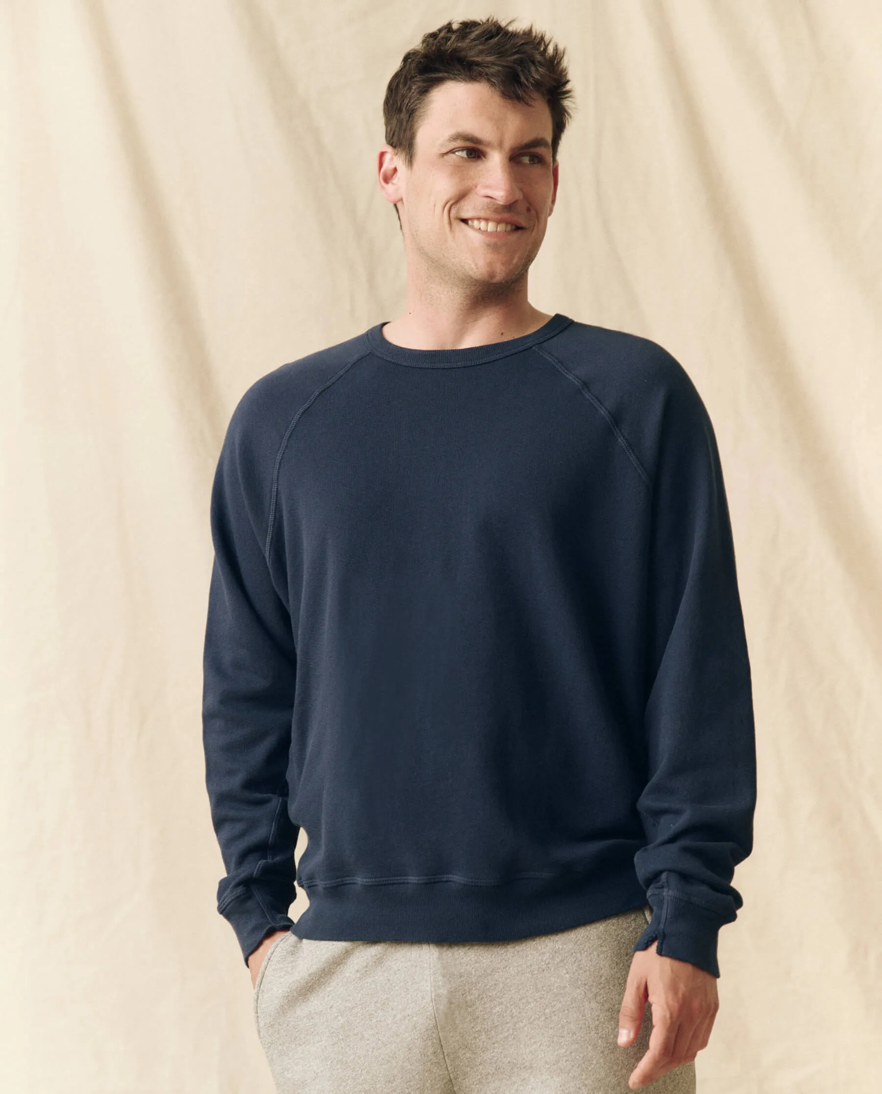 The Men's College Sweatshirt. -- True Navy sold by THE GREAT. product image thumbnail 5
