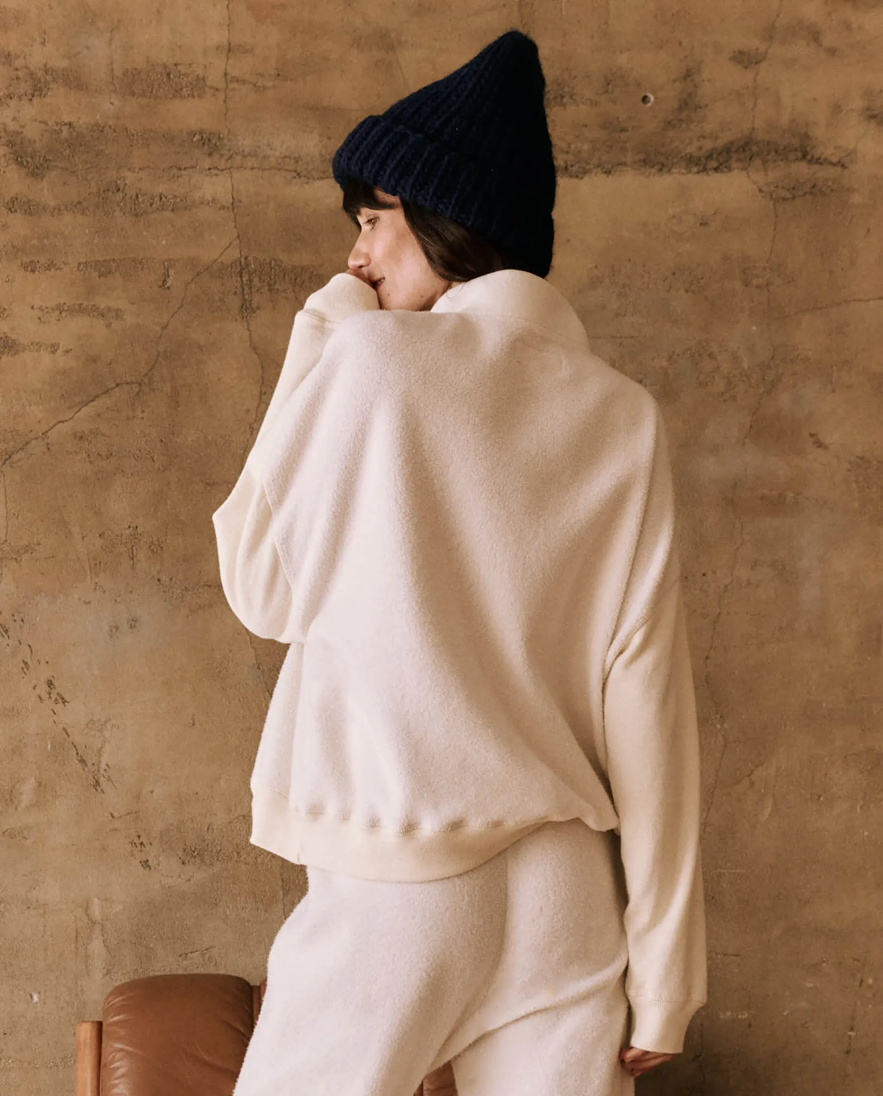 The Slouch Trail Sweatshirt. -- Washed White sold by THE GREAT. product image thumbnail 3