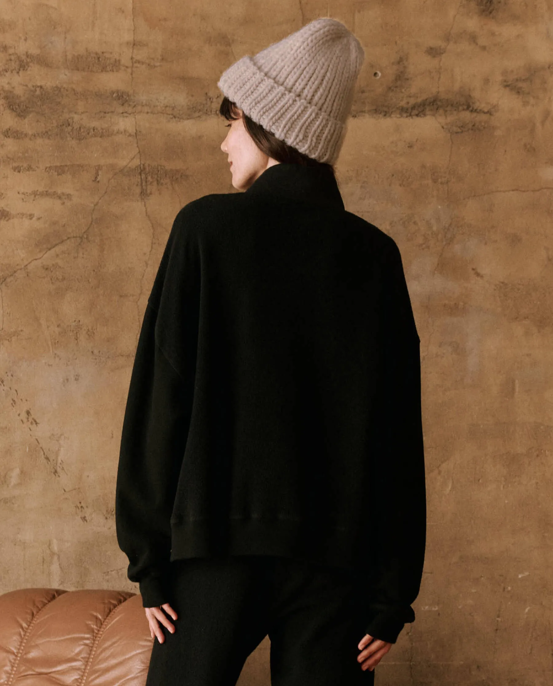 The Slouch Trail Sweatshirt. -- Almost Black sold by THE GREAT. product image thumbnail 2