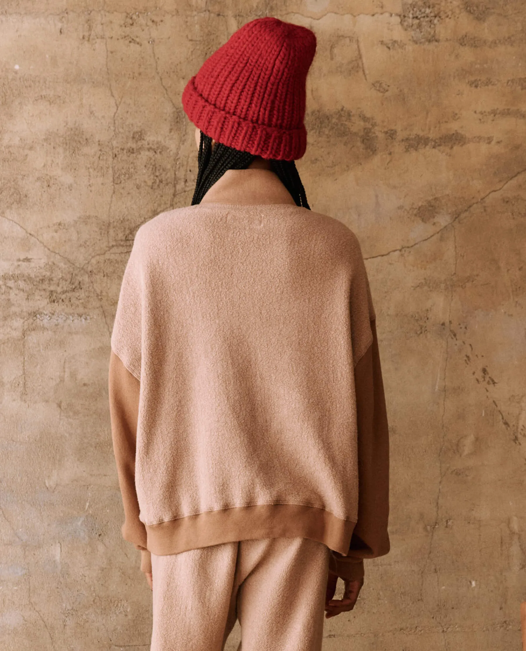 The Slouch Trail Sweatshirt. -- Fawn sold by THE GREAT. product image thumbnail 3