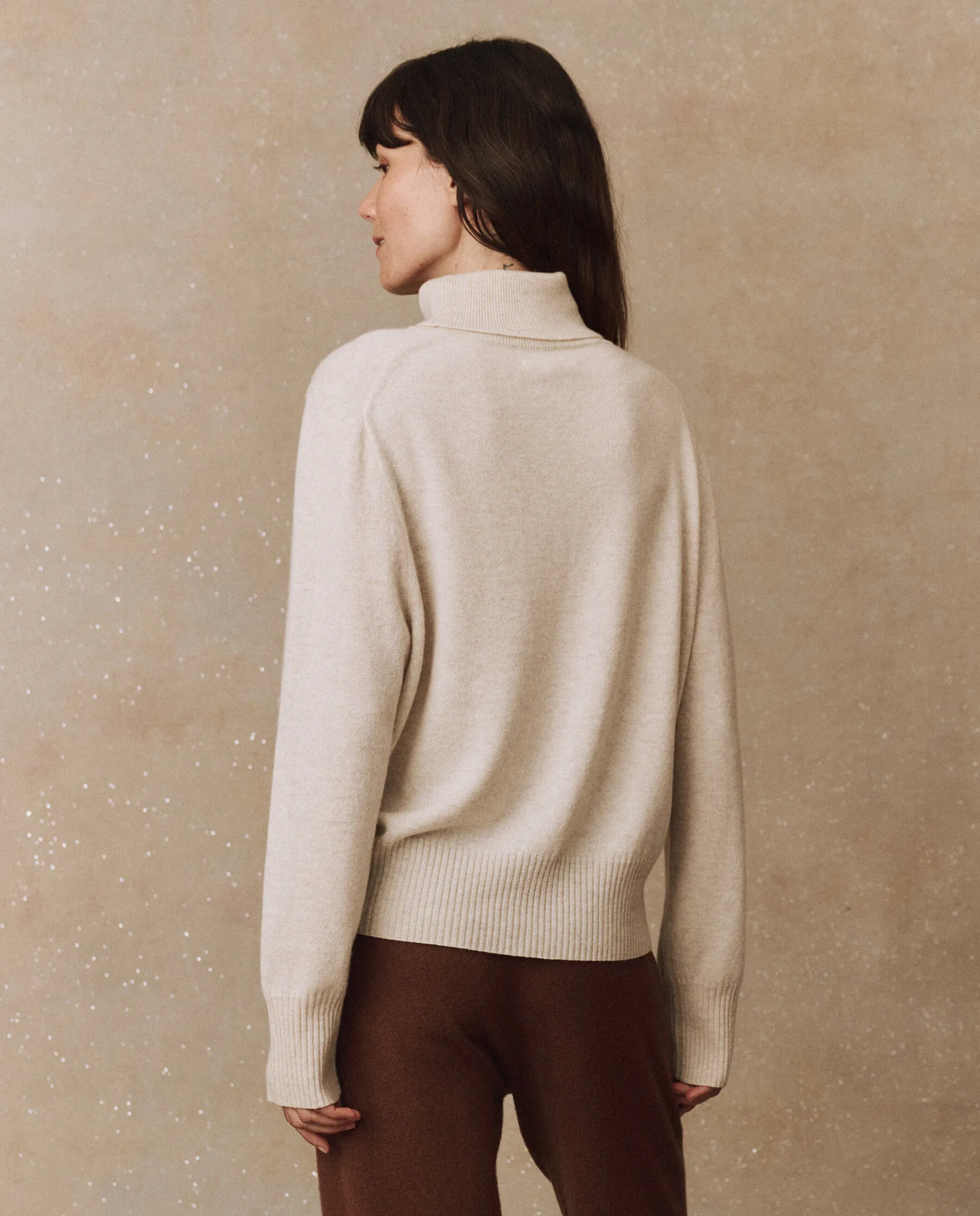 The Cashmere Turtleneck Sweater. -- Ivory sold by THE GREAT. product image thumbnail 2
