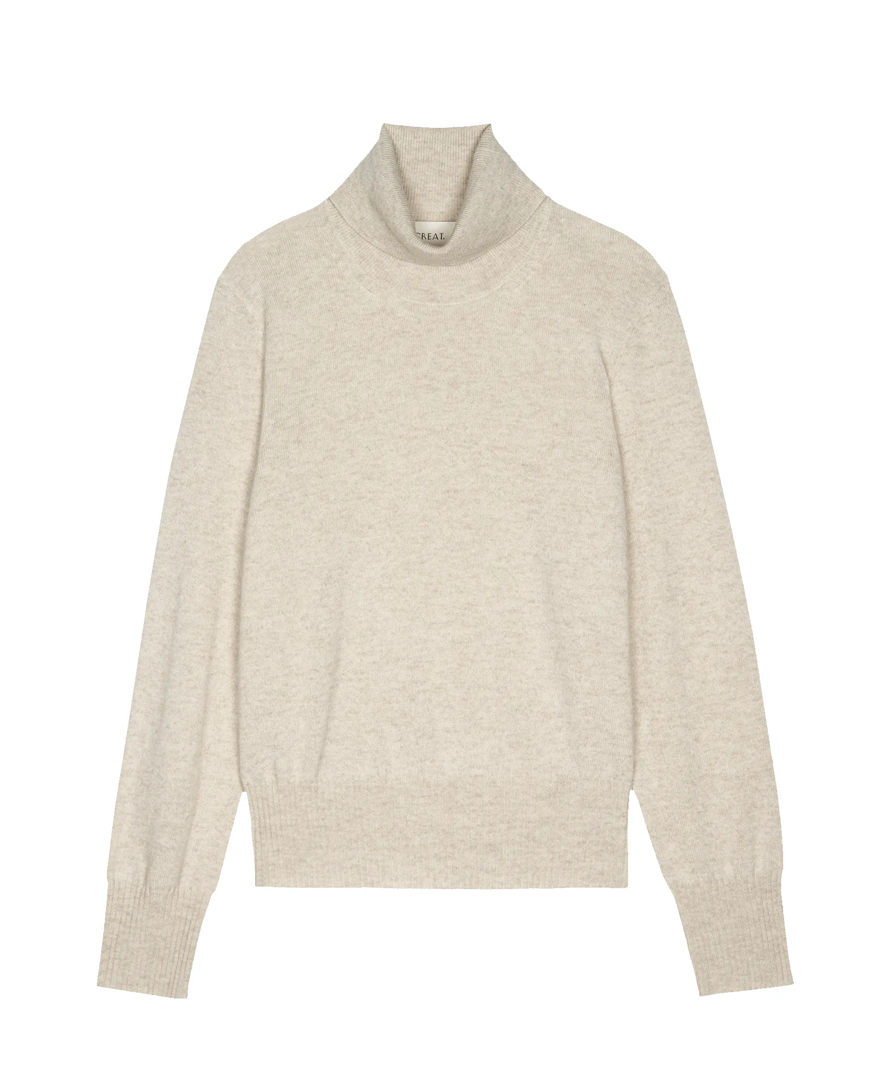 The Cashmere Turtleneck Sweater. -- Ivory sold by THE GREAT. product image thumbnail 5