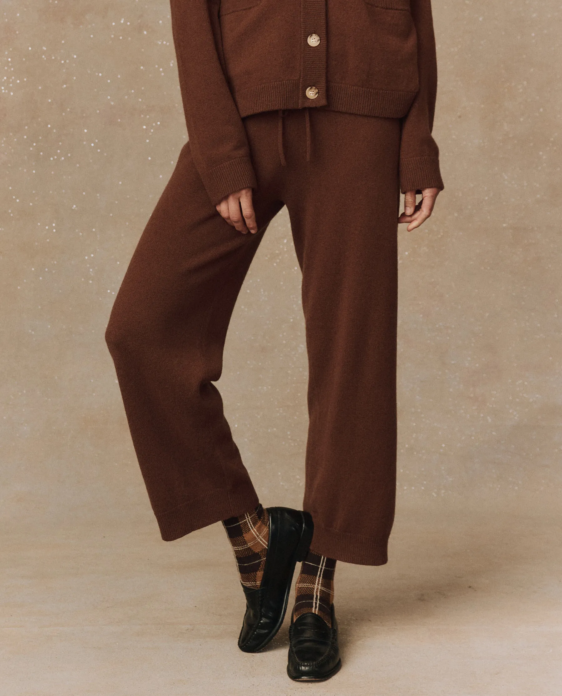The Cashmere Lantern Pant. -- Santal sold by THE GREAT.