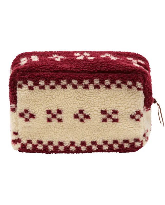 The Sherpa Pouch. -- Bordeaux Geo sold by THE GREAT.