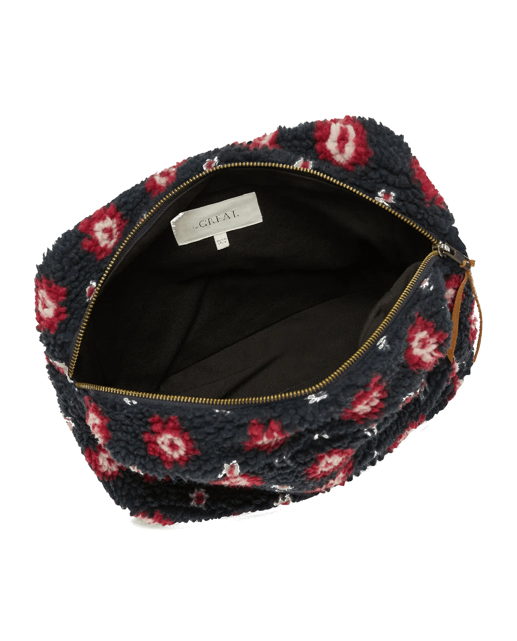 The Sherpa Pouch. -- Navy Geo Daisy sold by THE GREAT. product image thumbnail 2