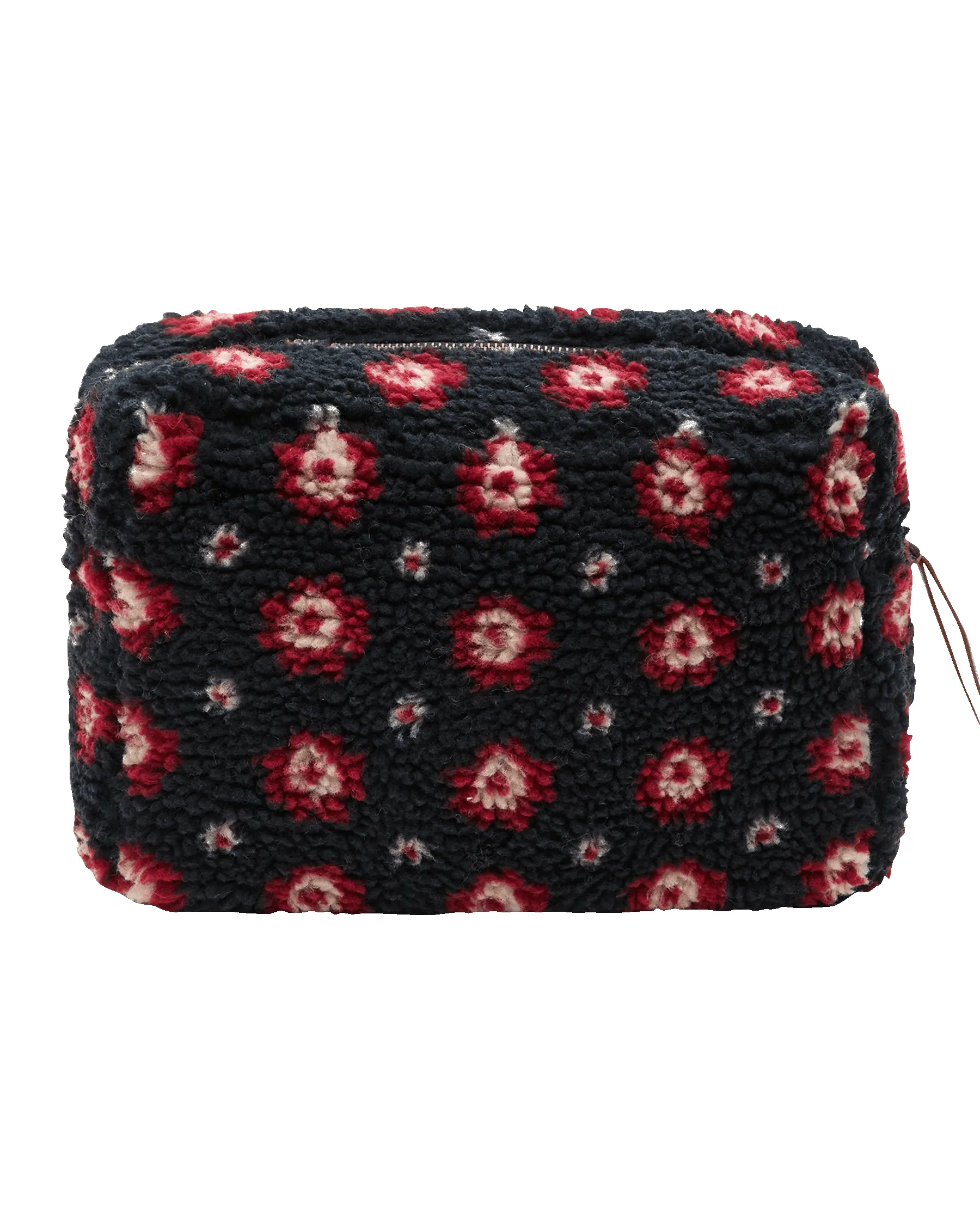 The Sherpa Pouch. -- Navy Geo Daisy sold by THE GREAT.