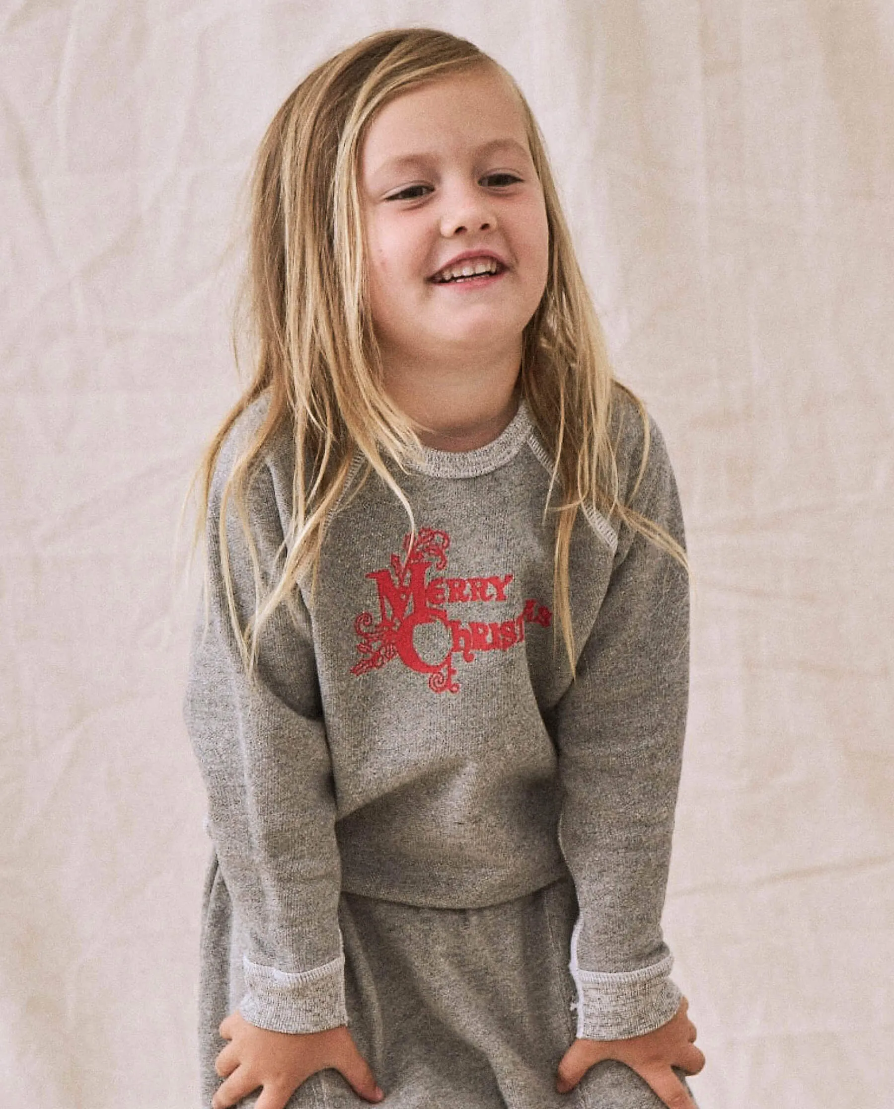 The Little College Sweatshirt. -- Varsity Grey with Christmas Graphic sold by THE GREAT. product image thumbnail 5