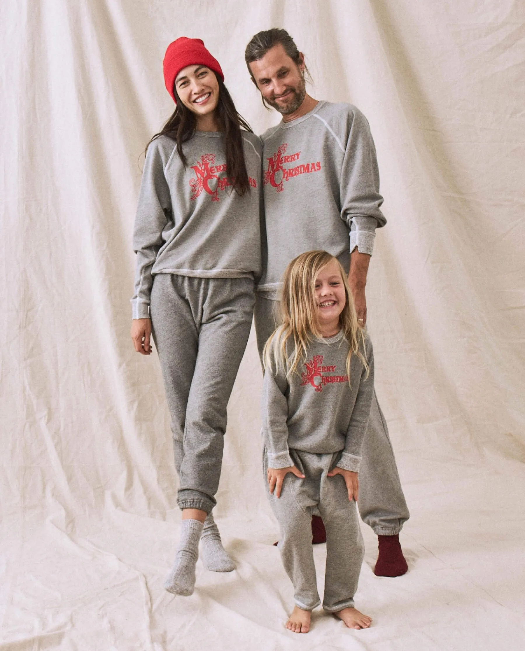 The Little College Sweatshirt. -- Varsity Grey with Christmas Graphic sold by THE GREAT. product image thumbnail 2