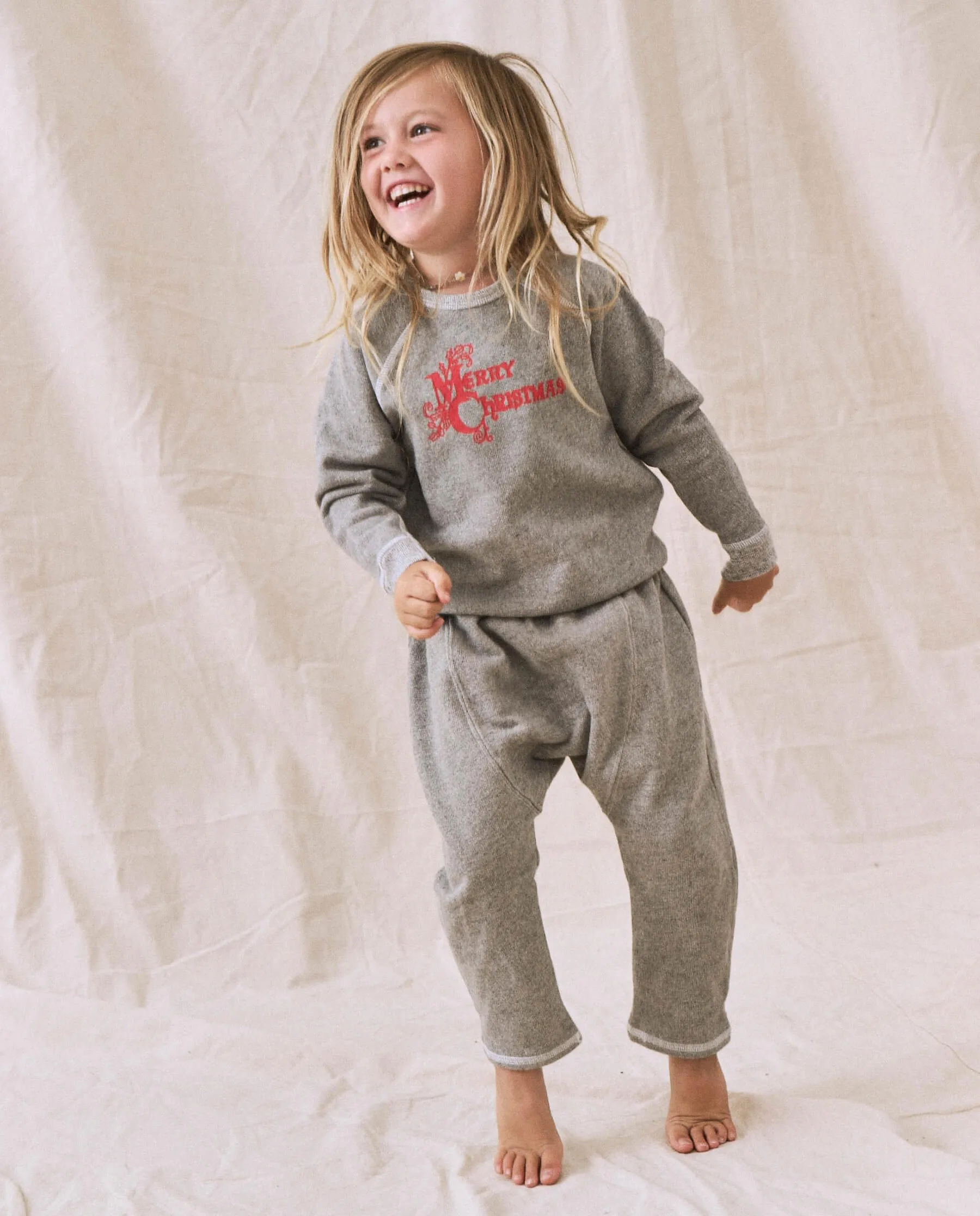 The Little College Sweatshirt. -- Varsity Grey with Christmas Graphic sold by THE GREAT. product image thumbnail 4