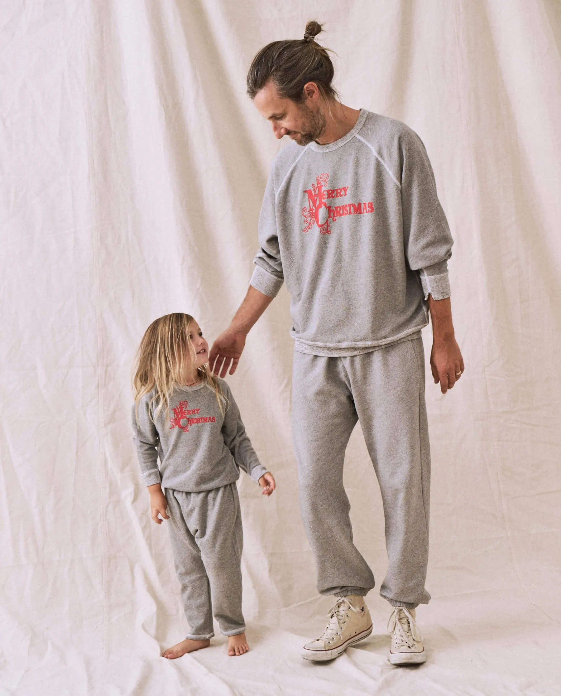 The Men's College Sweatshirt. -- Varsity Grey with Christmas Graphic sold by THE GREAT. product image thumbnail 2