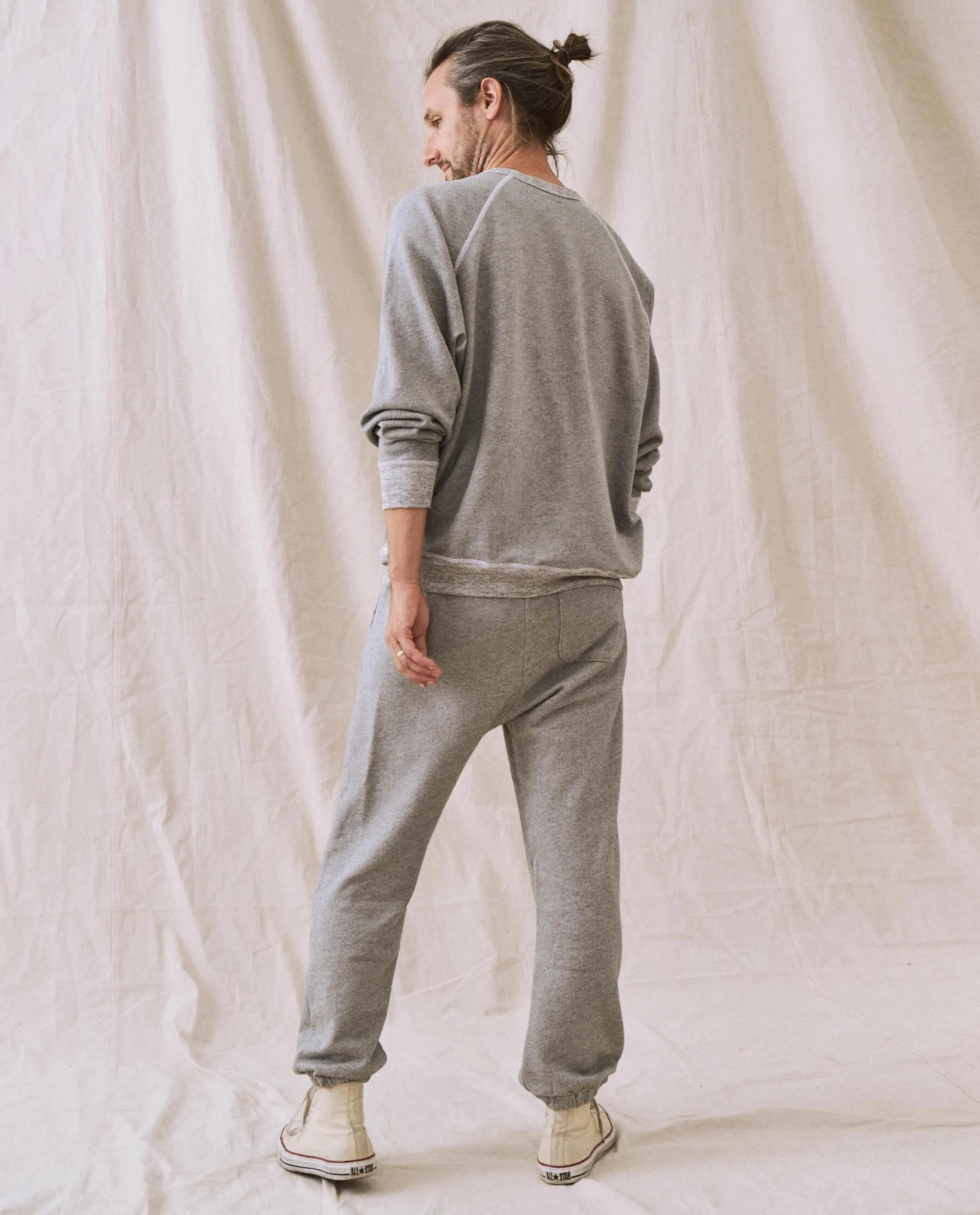 The Men's College Sweatshirt. -- Varsity Grey with Christmas Graphic sold by THE GREAT. product image thumbnail 4