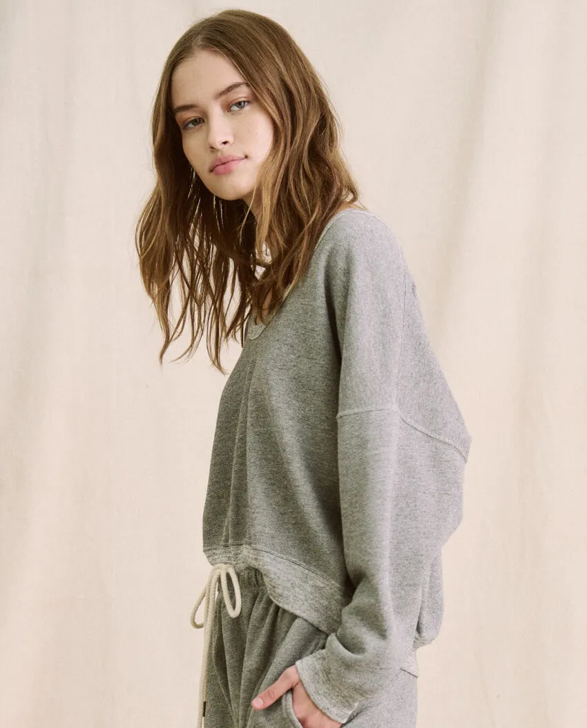 The U-Neck Teammate Sweatshirt. -- Varsity Grey sold by THE GREAT. product image thumbnail 5