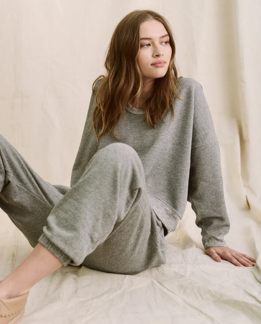 The U-Neck Teammate Sweatshirt. -- Varsity Grey sold by THE GREAT. product image thumbnail 4