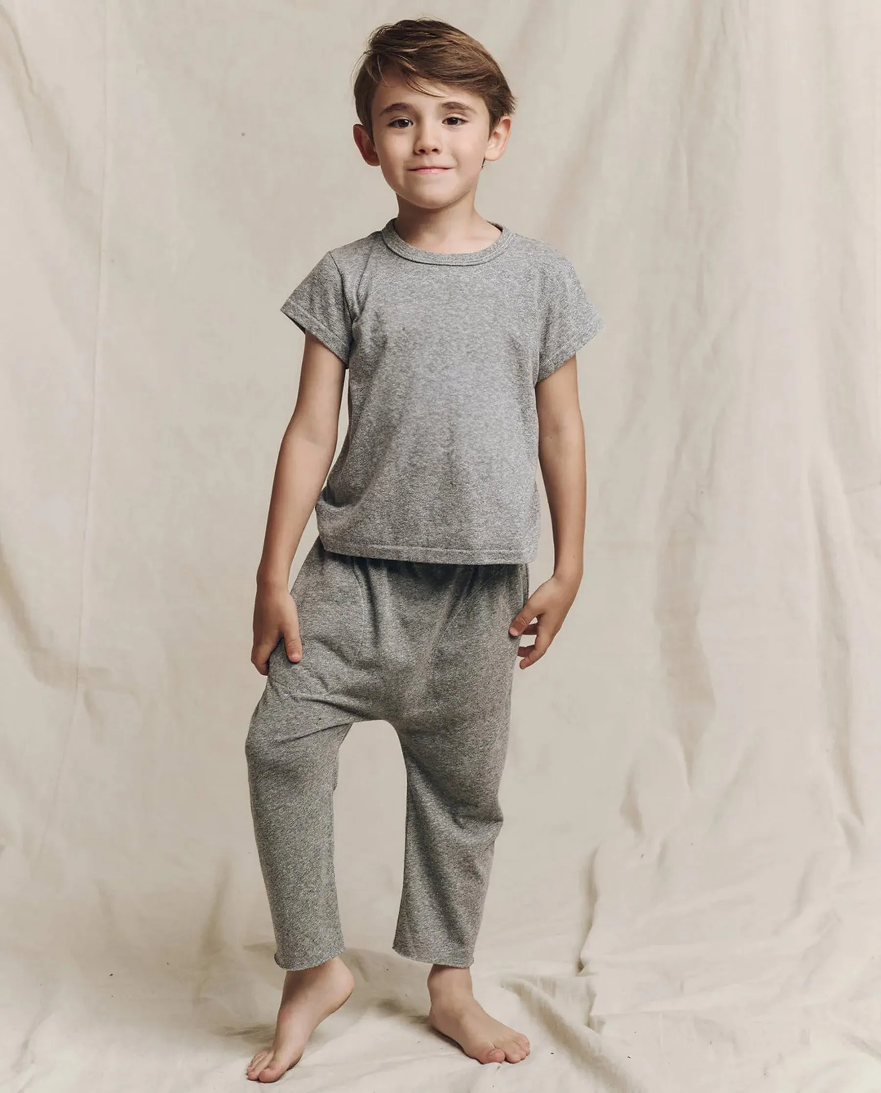 The Little Boxy Crew. Solid -- Heather Grey sold by THE GREAT. product image thumbnail 3