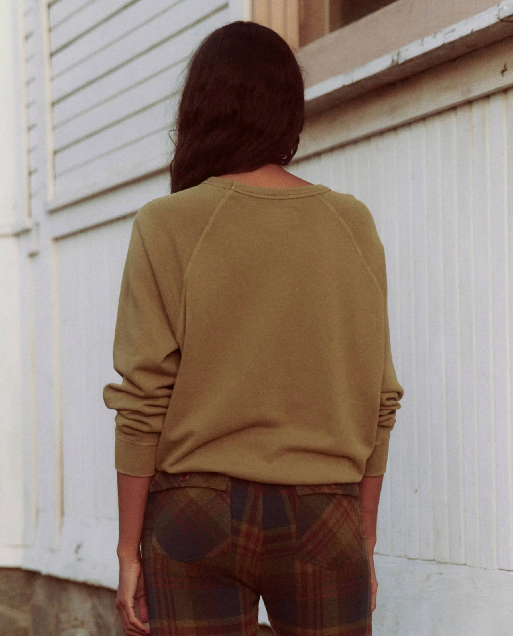 The College Sweatshirt. Graphic -- Washed Fir Green with Gaucho Graphic sold by THE GREAT. product image thumbnail 5