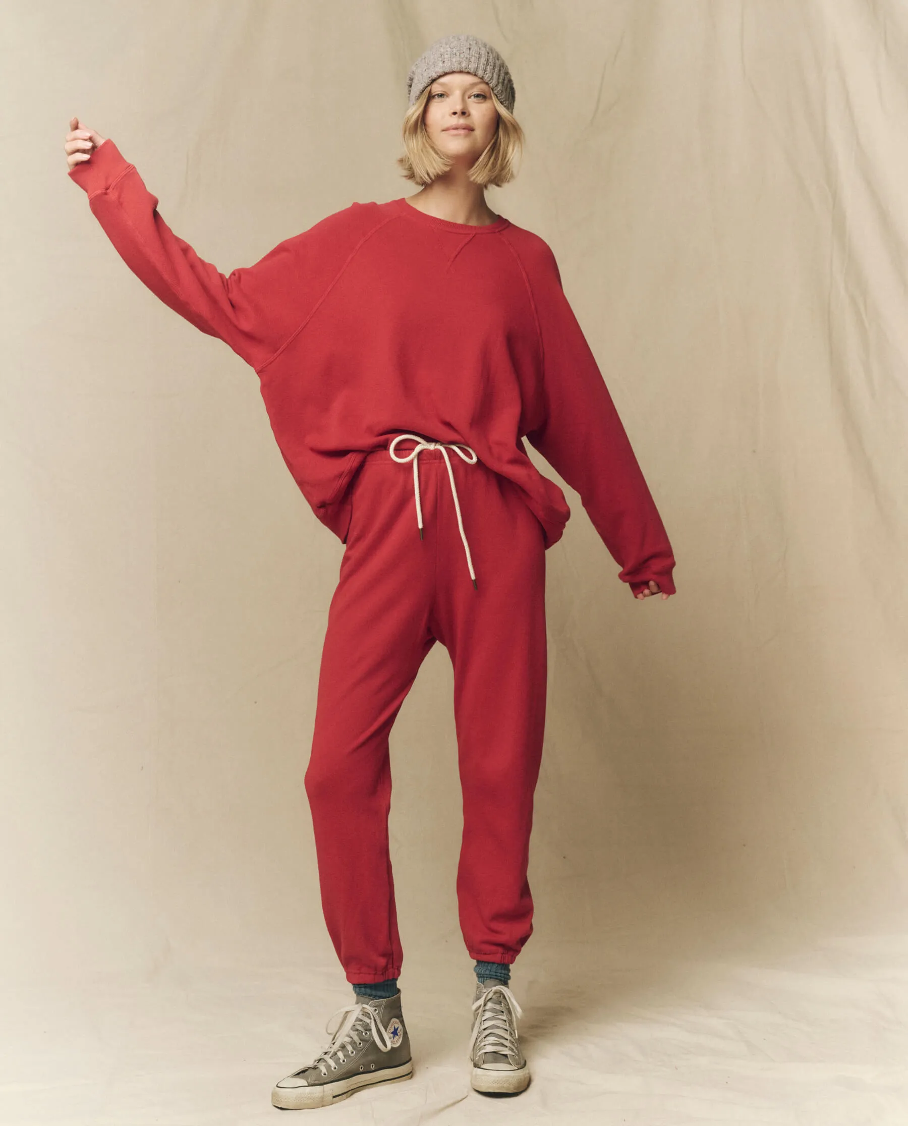 The Slouch Sweatshirt. Solid -- Gemstone sold by THE GREAT. product image thumbnail 3