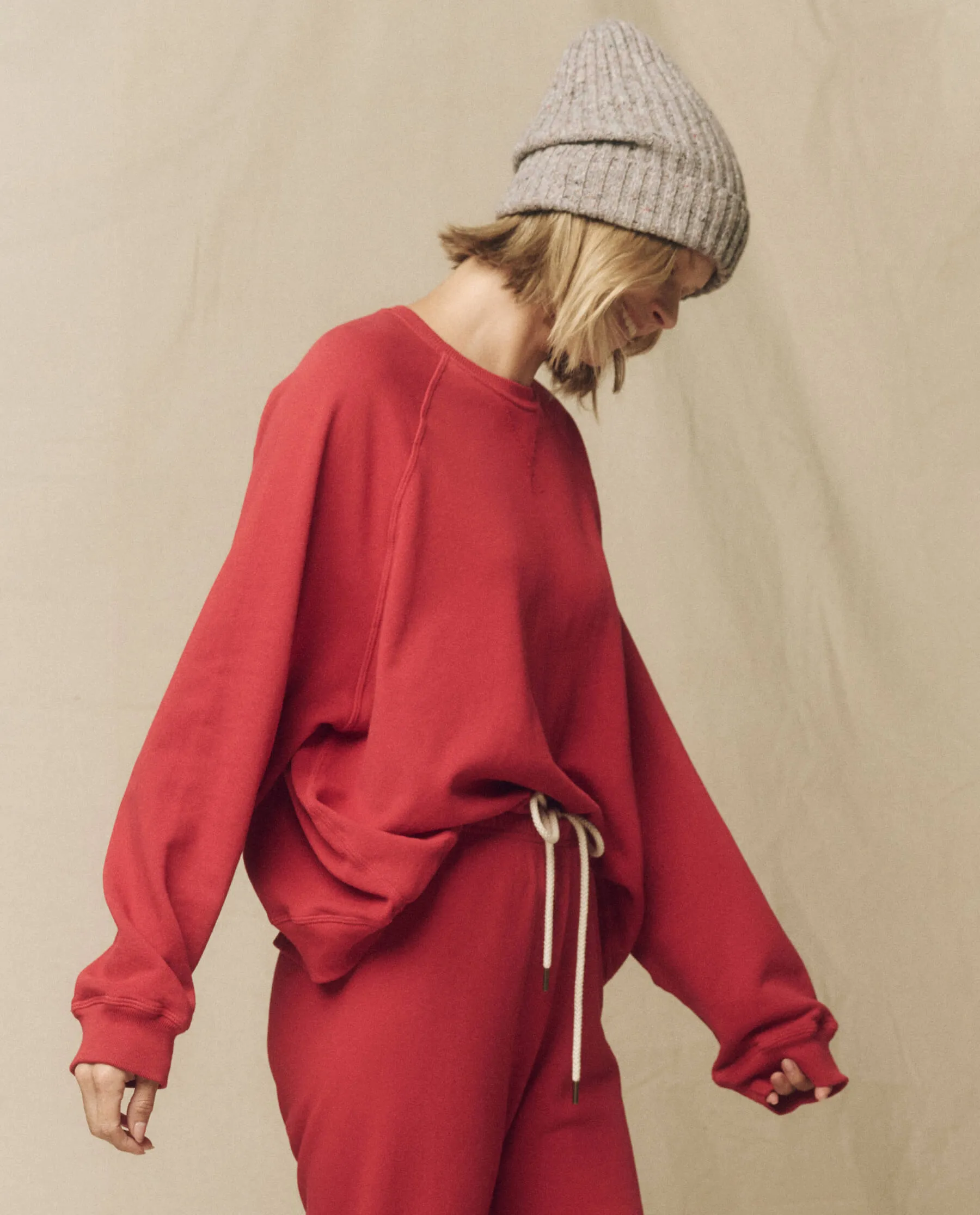 The Slouch Sweatshirt. Solid -- Gemstone sold by THE GREAT. product image thumbnail 2