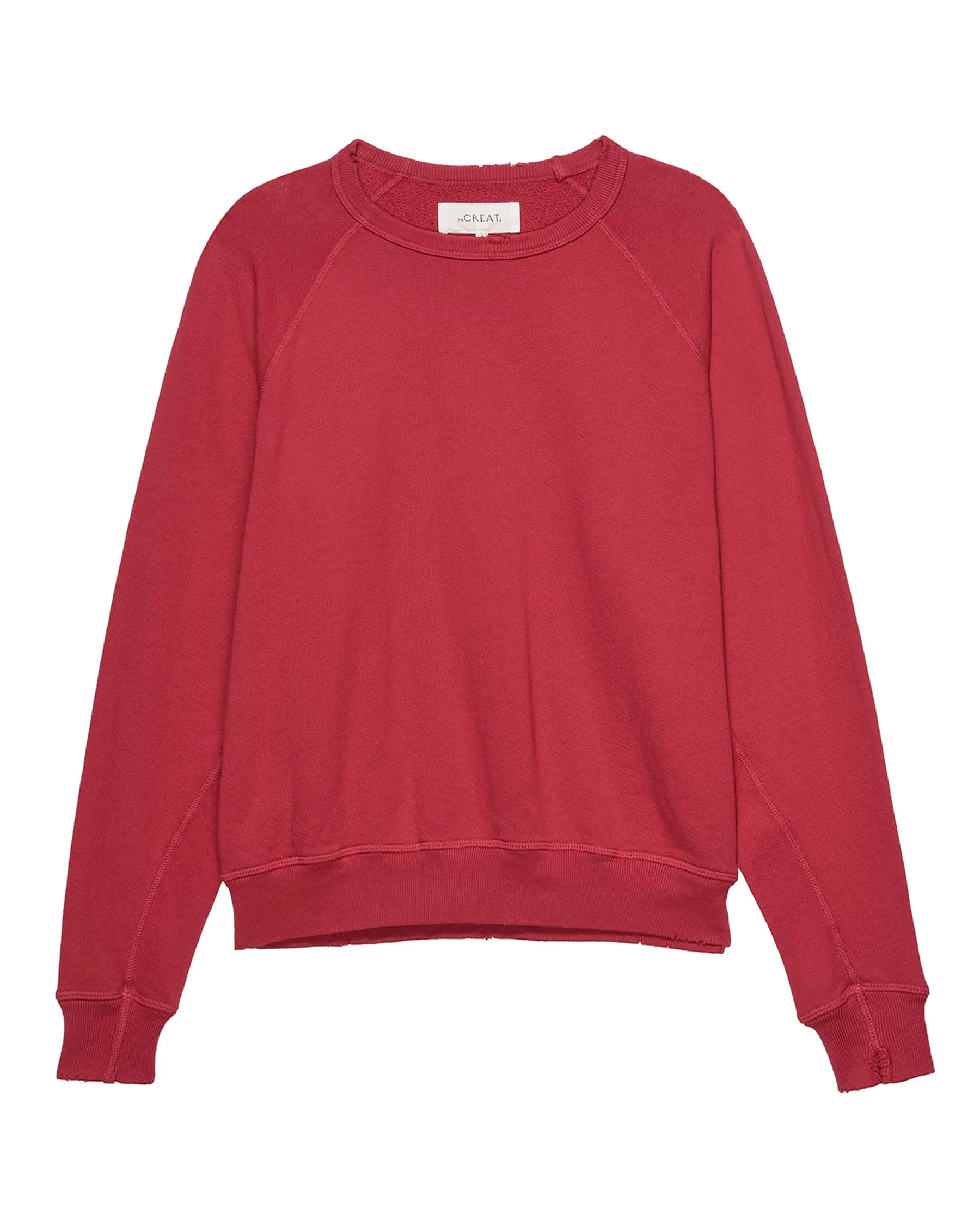 The College Sweatshirt. Solid -- Gemstone sold by THE GREAT. product image thumbnail 4