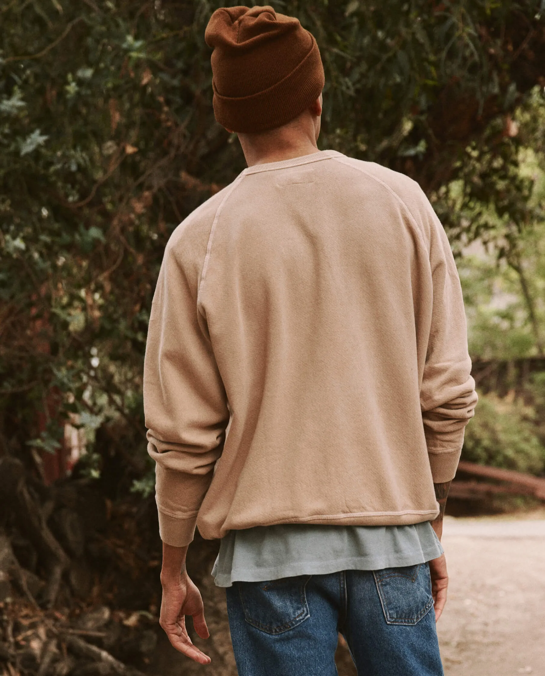 The Men's College Sweatshirt. -- Khaki sold by THE GREAT. product image thumbnail 4