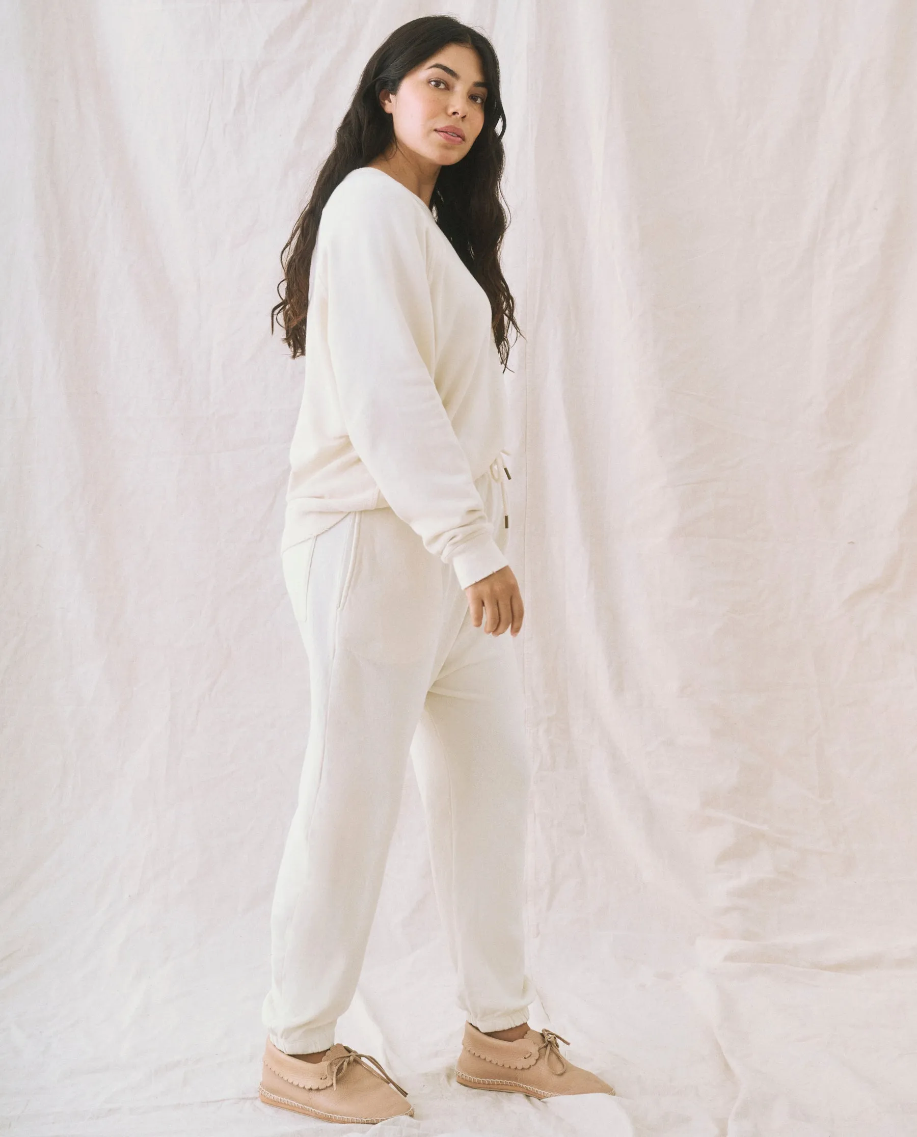The Jogger Sweatpant. -- Washed White sold by THE GREAT. product image thumbnail 3