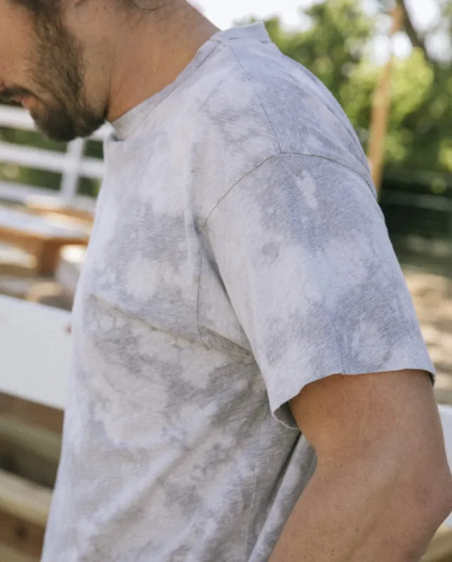 The Men's Boxy Crew. -- Bleached Out Heather Grey sold by THE GREAT.