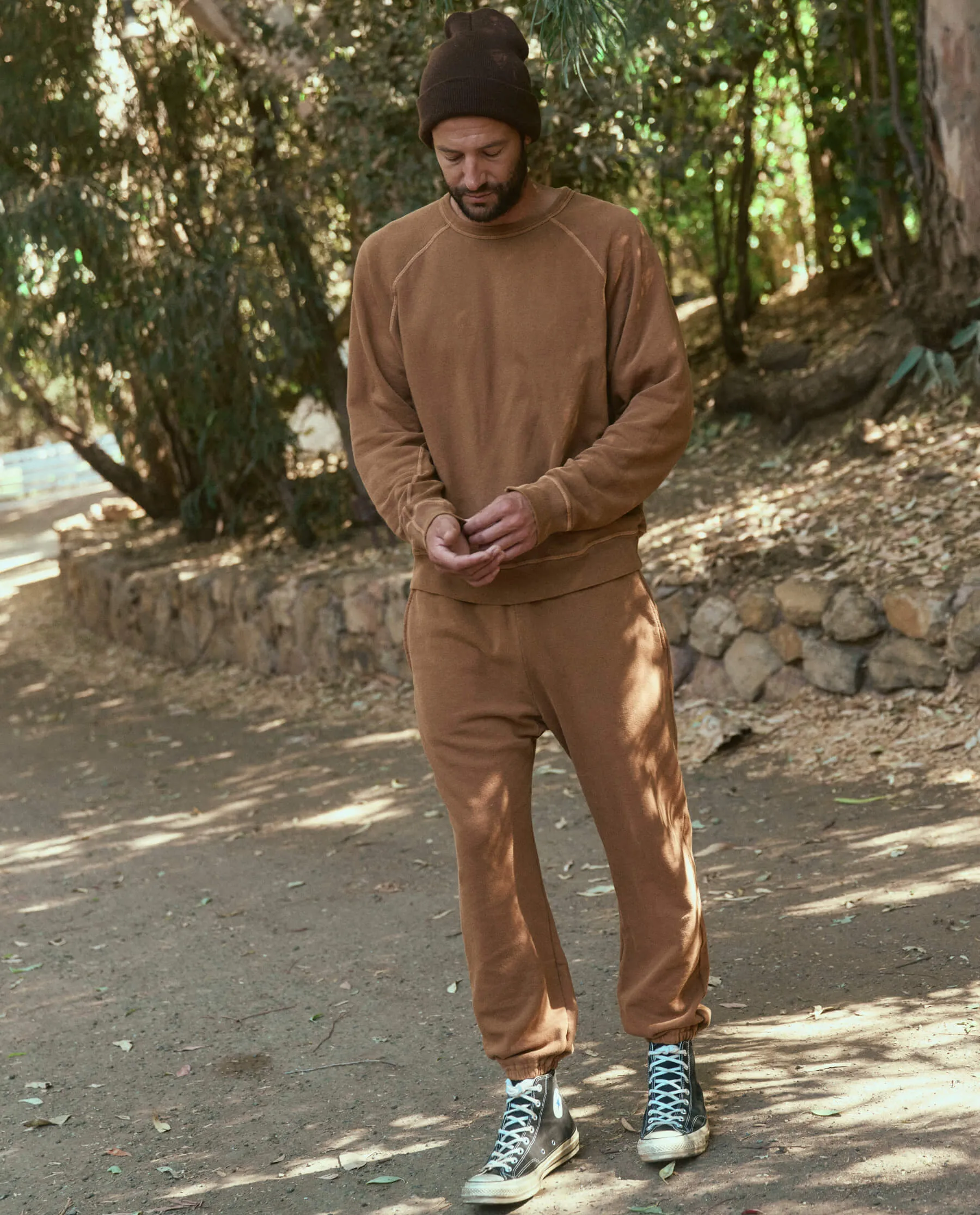 The Men's Stadium Sweatpant. -- Amber sold by THE GREAT. product image thumbnail 4